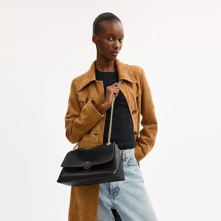 Coach Chelsea Shoulder Bag 30 – Brass/Black - Sneaker Türkiye