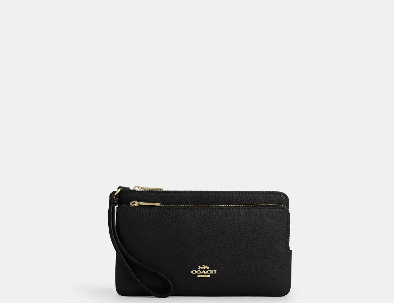 Coach Double Zip Wallet – Gold/Black - Sneaker Türkiye