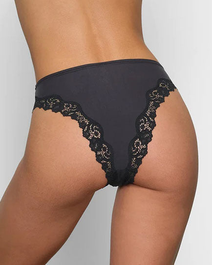 SKIMS FITS EVERYBODY LACE TANGA | ONYX - Sneaker Türkiye