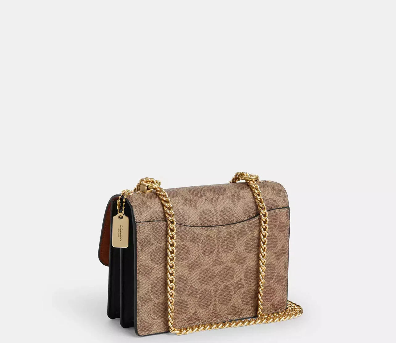 Coach Mini Klare Crossbody Bag In Signature Gold/Tan/Black - Sneaker Türkiye