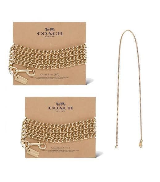 Coach Chain Strap – Gold/Gold - Sneaker Türkiye