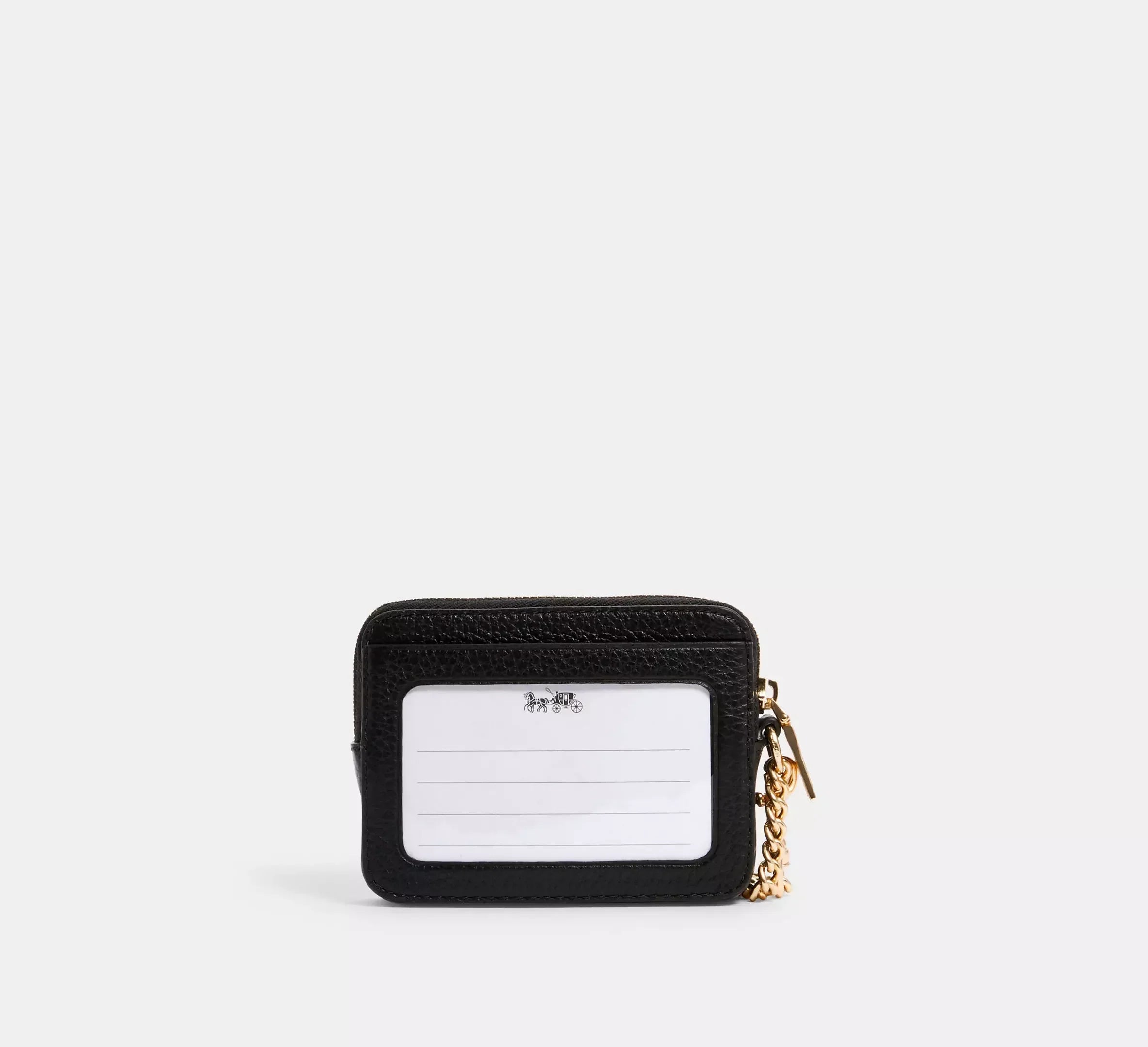 Coach Zip Card Case – Gold/Black - Sneaker Türkiye