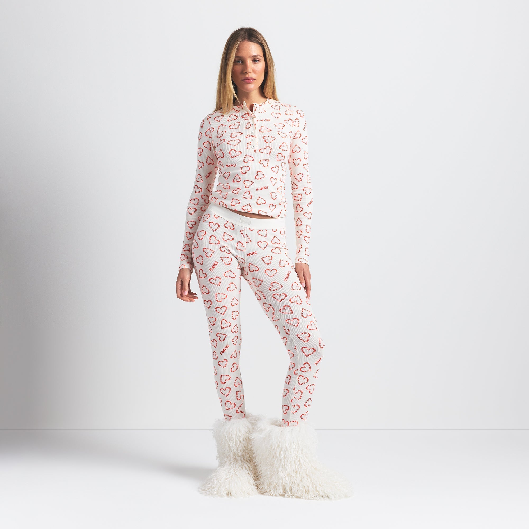 SKIMS FAUX FUR SHAGGY BOOT | MARBLE - Sneaker Türkiye