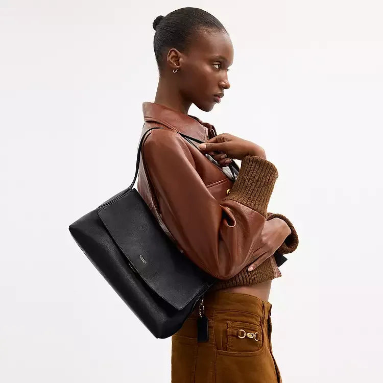 Coach Chelsea Shoulder Bag 30 – Brass/Black - Sneaker Türkiye