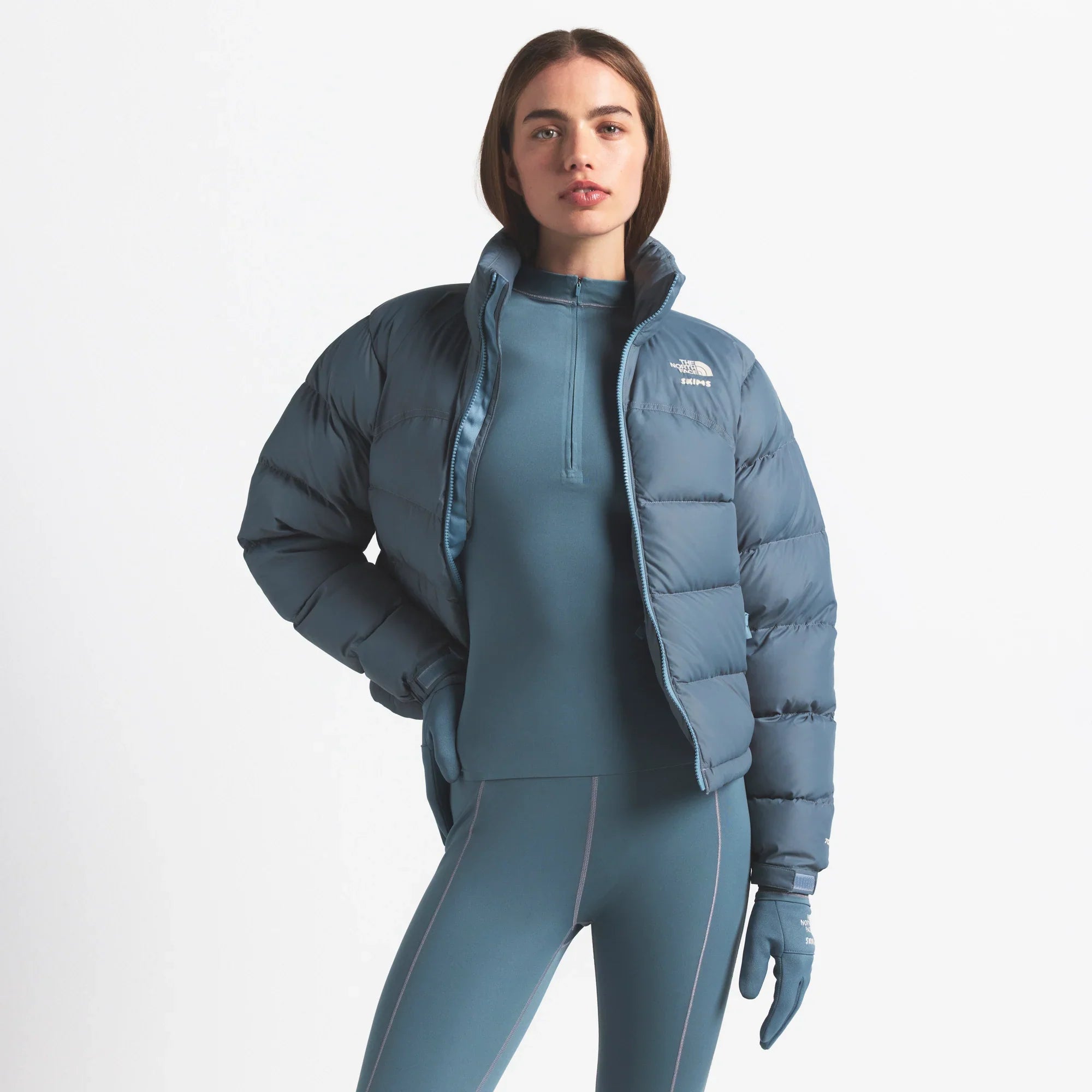 THE NORTH FACE X SKIMS 2000 RETRO NUPTSE JACKET | KYANITE - Sneaker Türkiye
