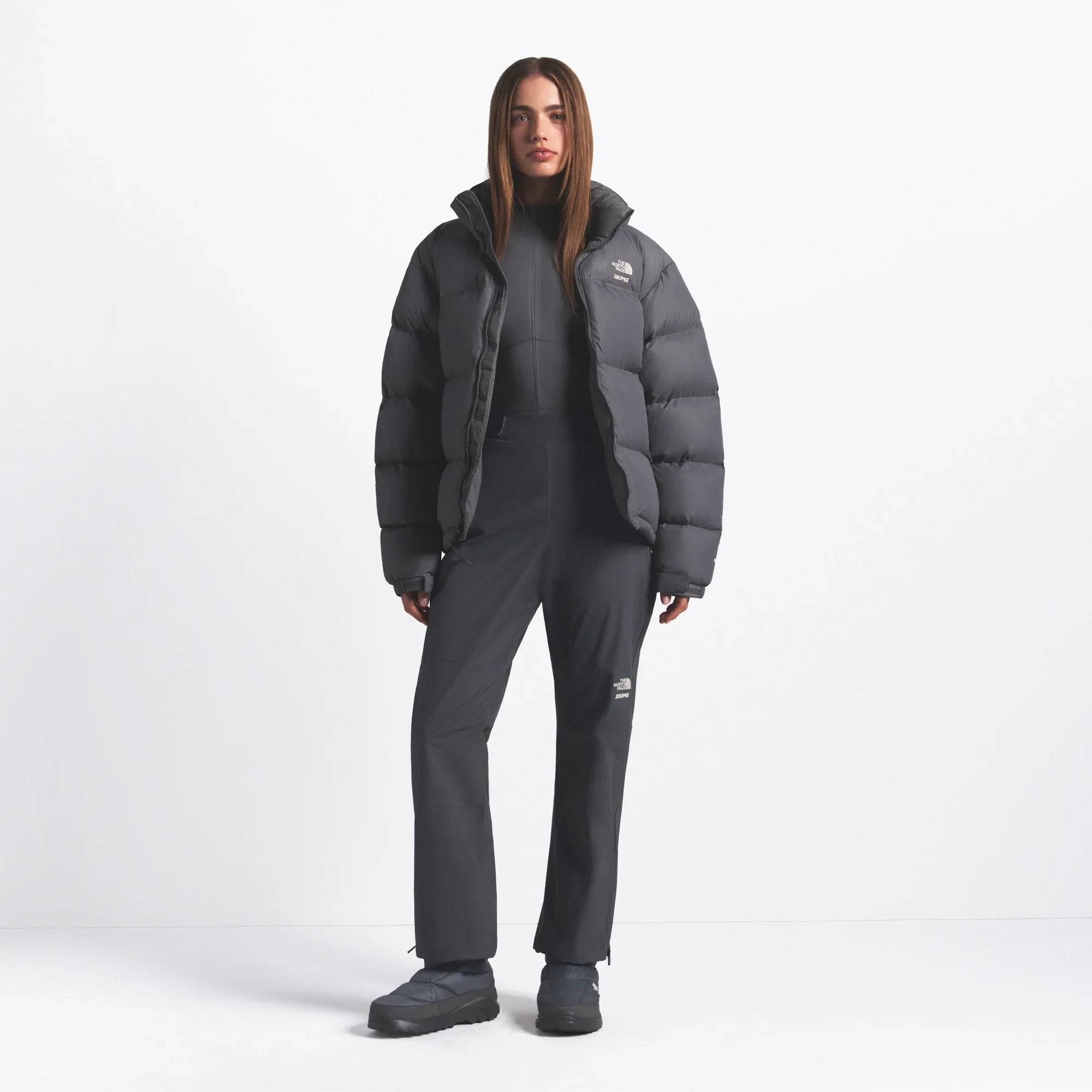 THE NORTH FACE X SKIMS 1996 NUPTSE JACKET | GUNMETAL - Sneaker Türkiye