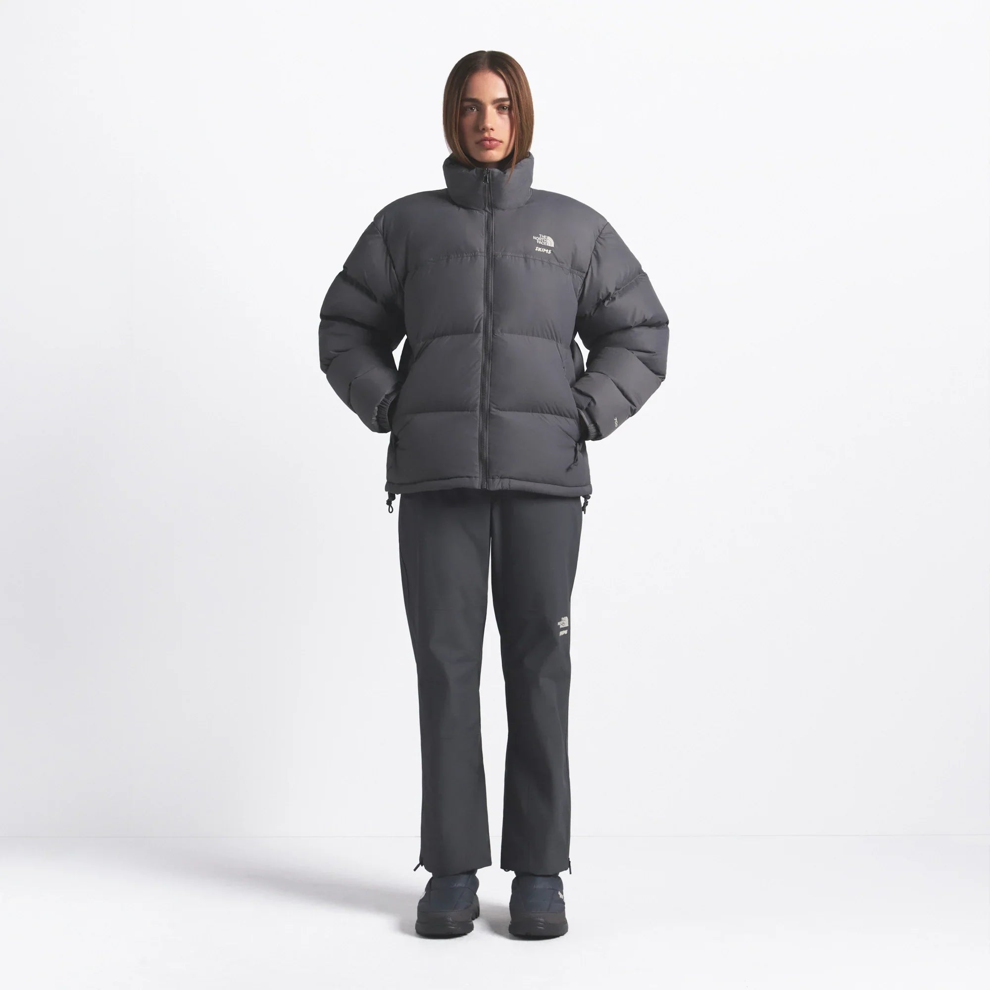 THE NORTH FACE X SKIMS 1996 NUPTSE JACKET | GUNMETAL - Sneaker Türkiye