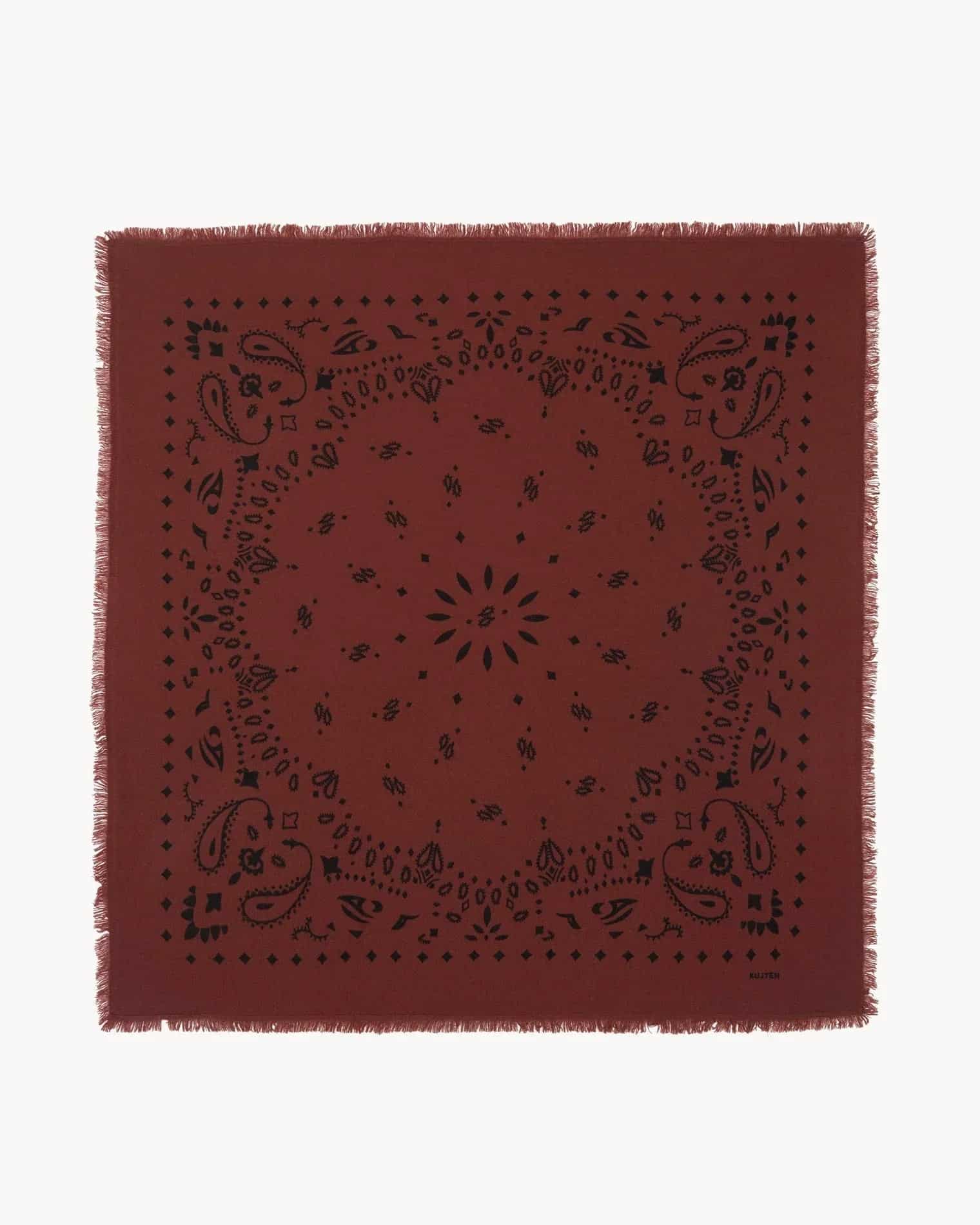 KUJTEN Bandana Hachiko Earth Burgundy – Bandana - Sneaker Türkiye