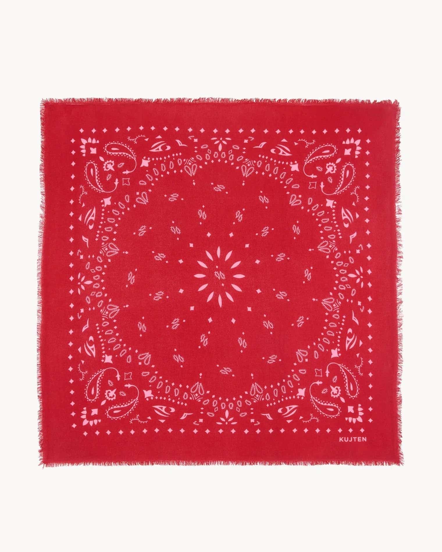 KUJTEN Bandana Hachiko Red Flag / Candy Pink – Bandana - Sneaker Türkiye