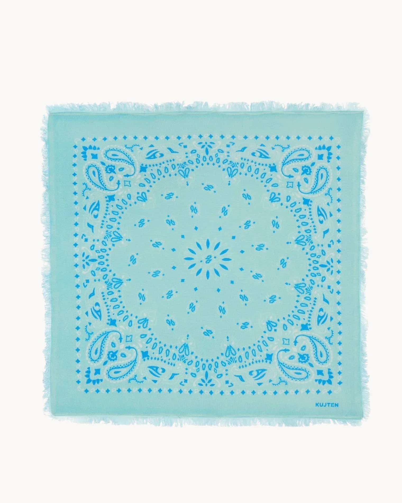 KUJTEN Large Bandana Hachiko Bico Blue Green – Bandana - Sneaker Türkiye