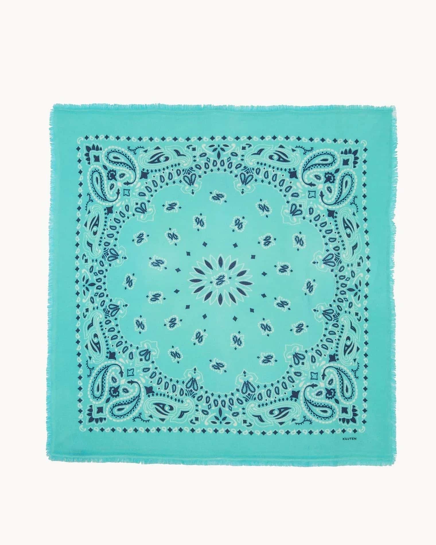 KUJTEN Large Bandana Hachiko Bico Turquoise Green – Bandana - Sneaker Türkiye
