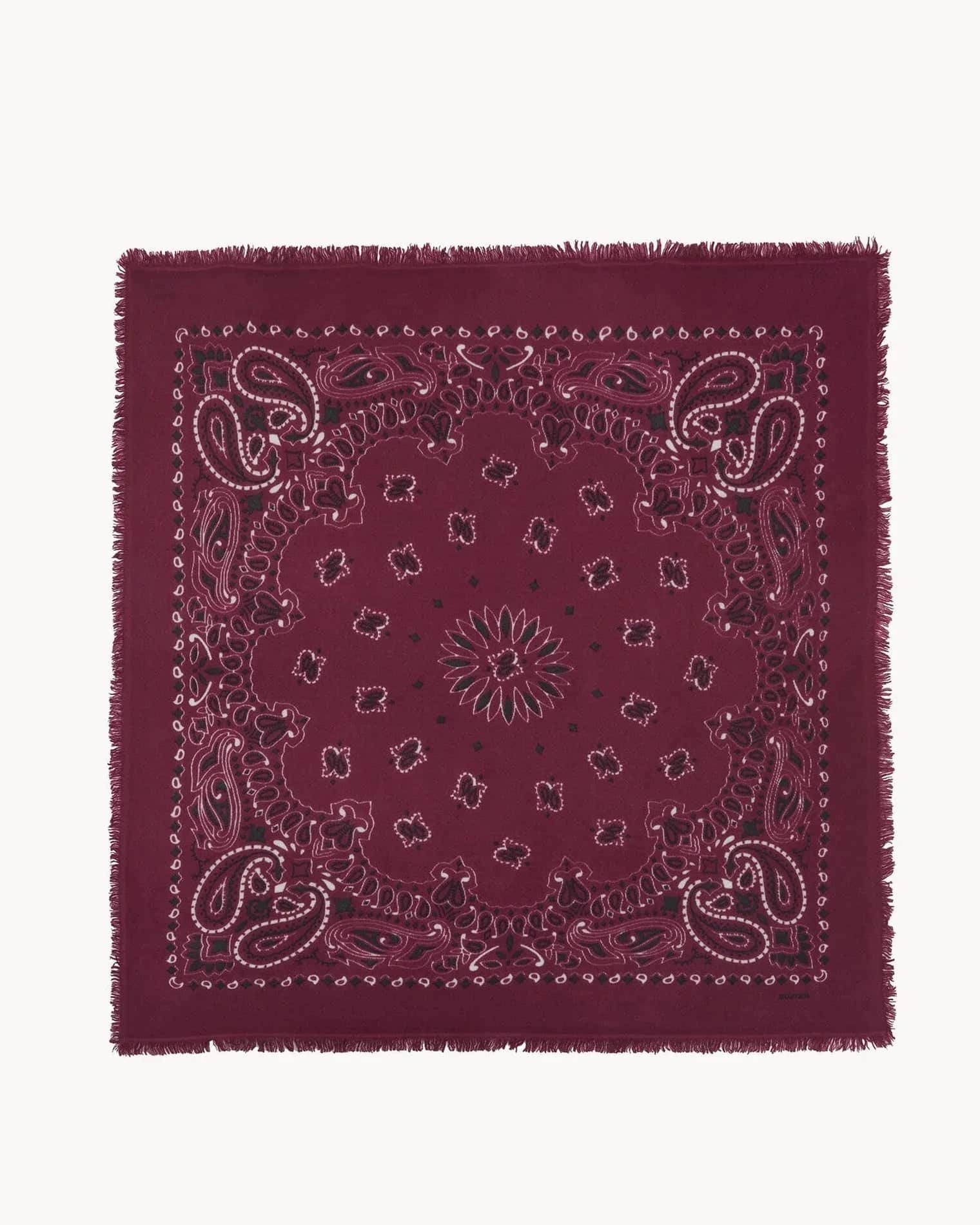 KUJTEN Large Bandana Hachiko Bico Marl Wine Red – Bandana - Sneaker Türkiye
