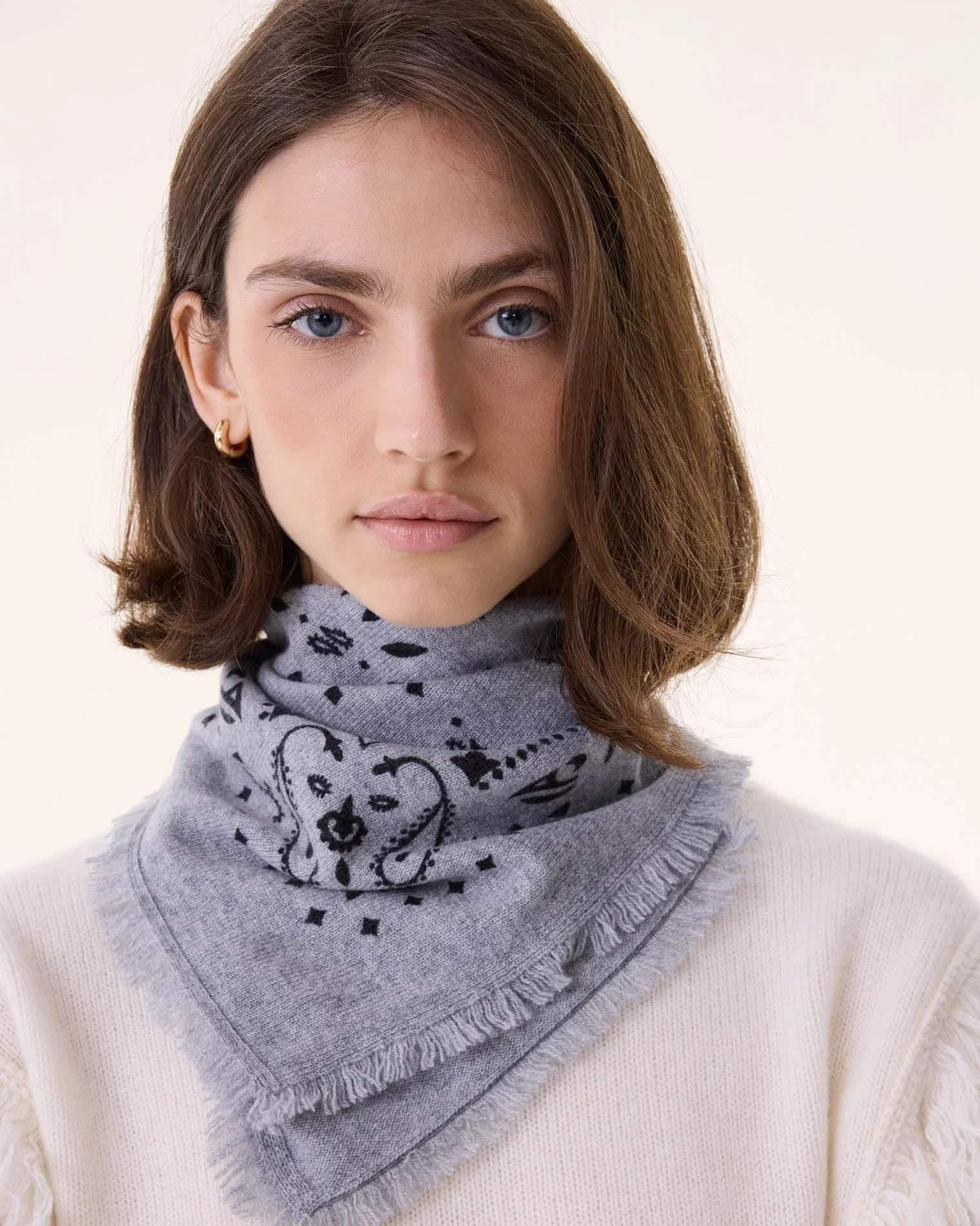 KUJTEN Small Bandana Hachi Marl Gray – Bandana - Sneaker Türkiye