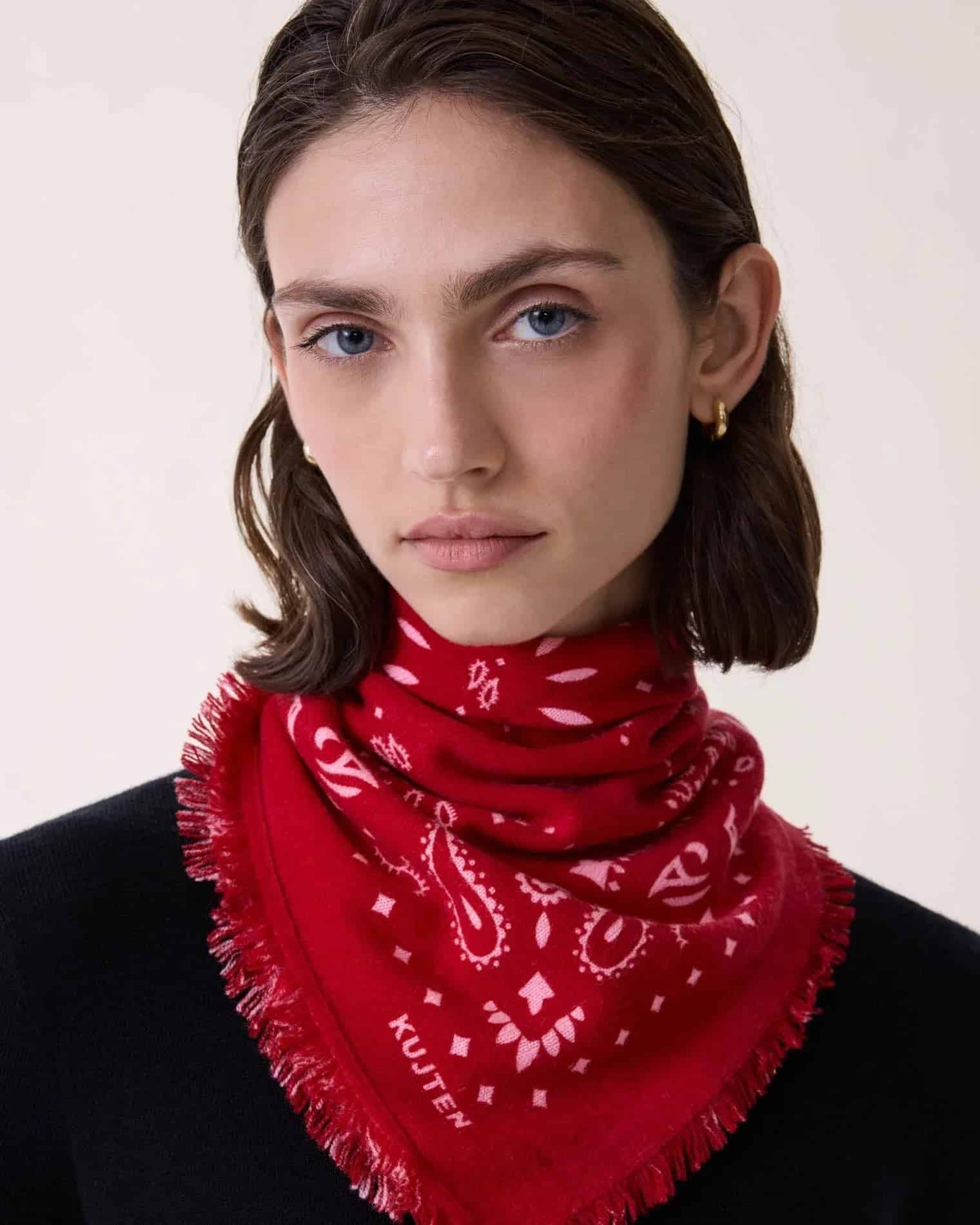 KUJTEN Small Bandana Hachi Red Pink – Bandana - Sneaker Türkiye