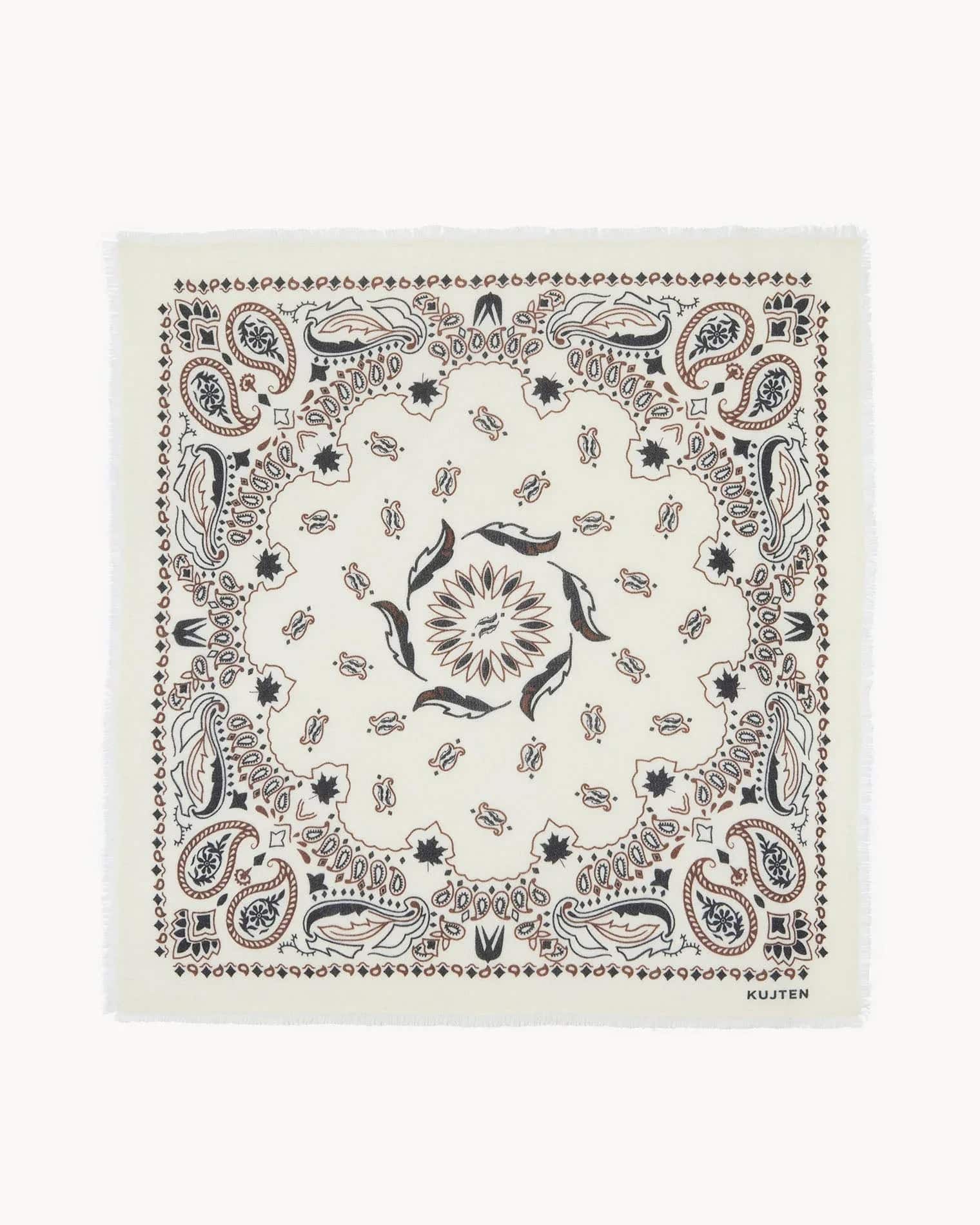 KUJTEN Large Bandana Hachiko Feather Bico White – Bandana - Sneaker Türkiye