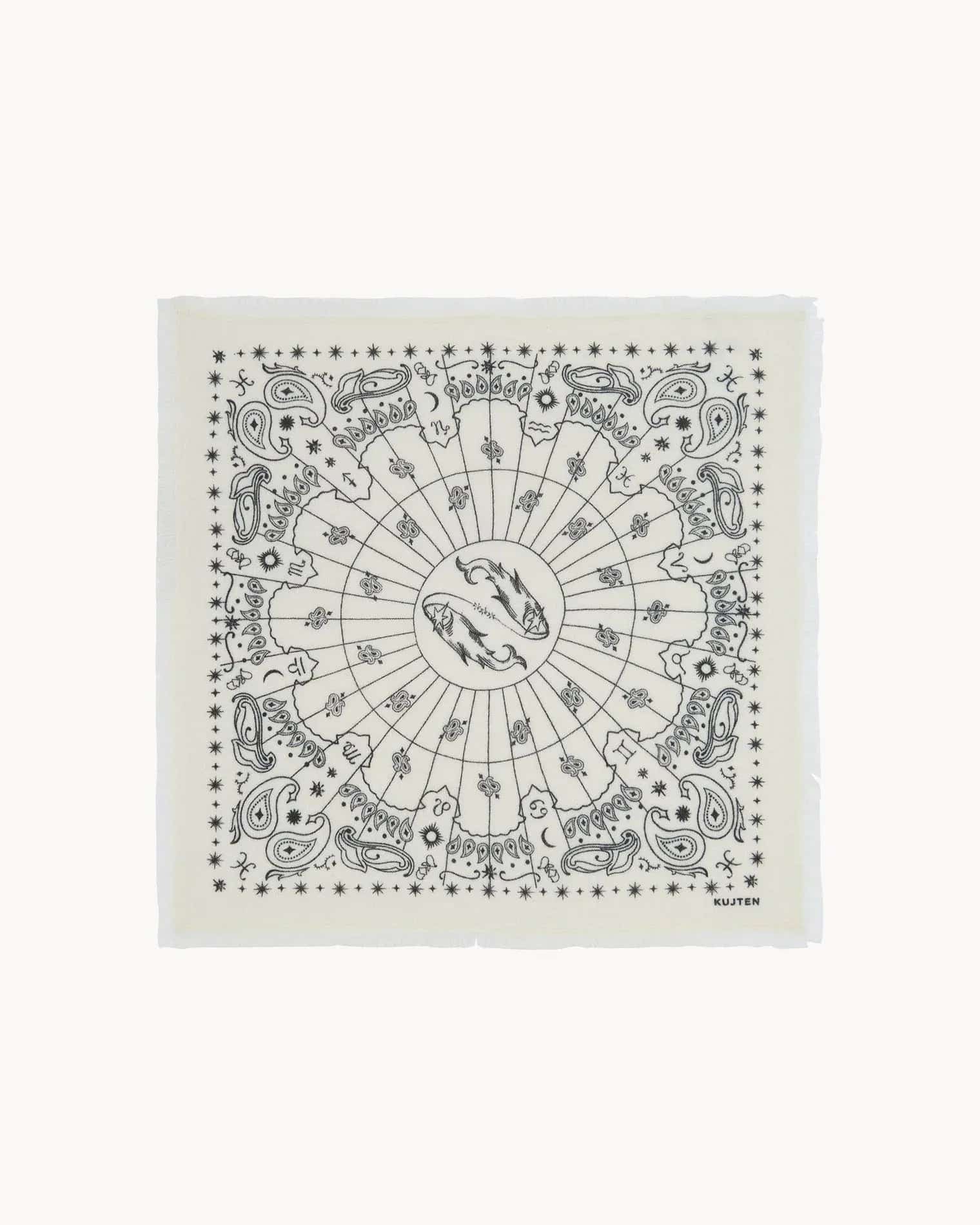 KUJTEN Small Bandana Hachi Sign Pisces – Balık Burcu Bandanası - Sneaker Türkiye