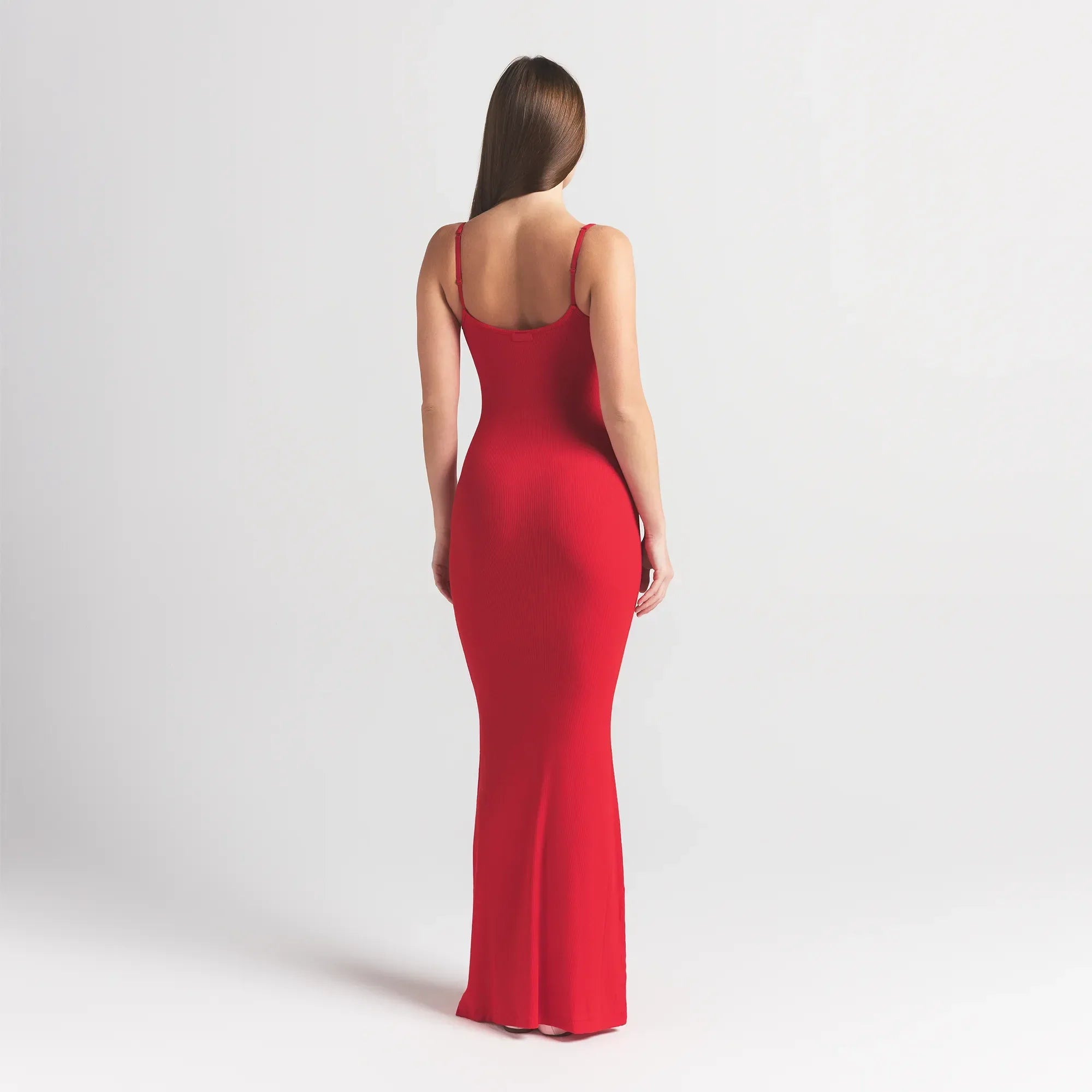 SKIMS SOFT LOUNGE LONG SLIP DRESS | CHERRY - Sneaker Türkiye