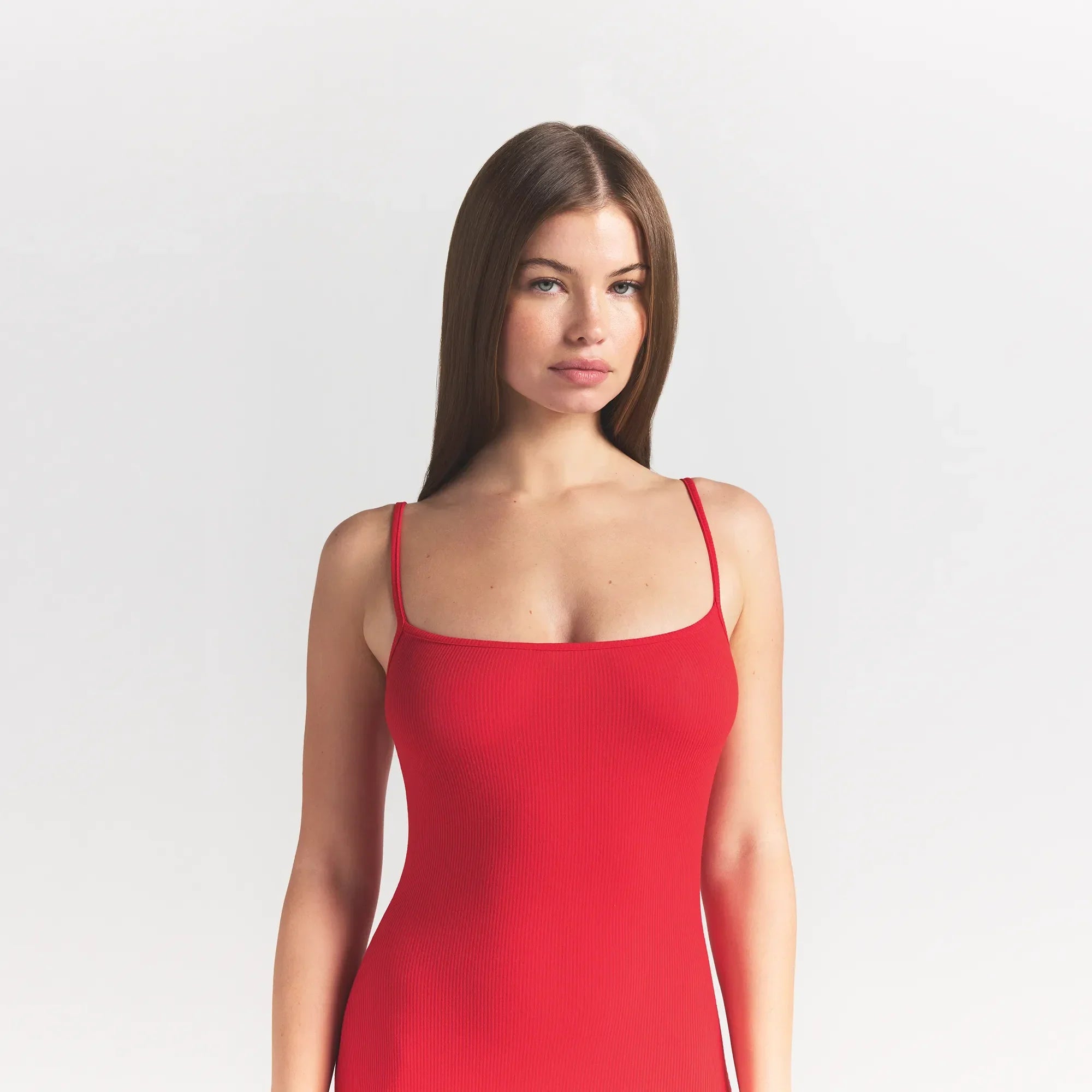 SKIMS SOFT LOUNGE LONG SLIP DRESS | CHERRY - Sneaker Türkiye