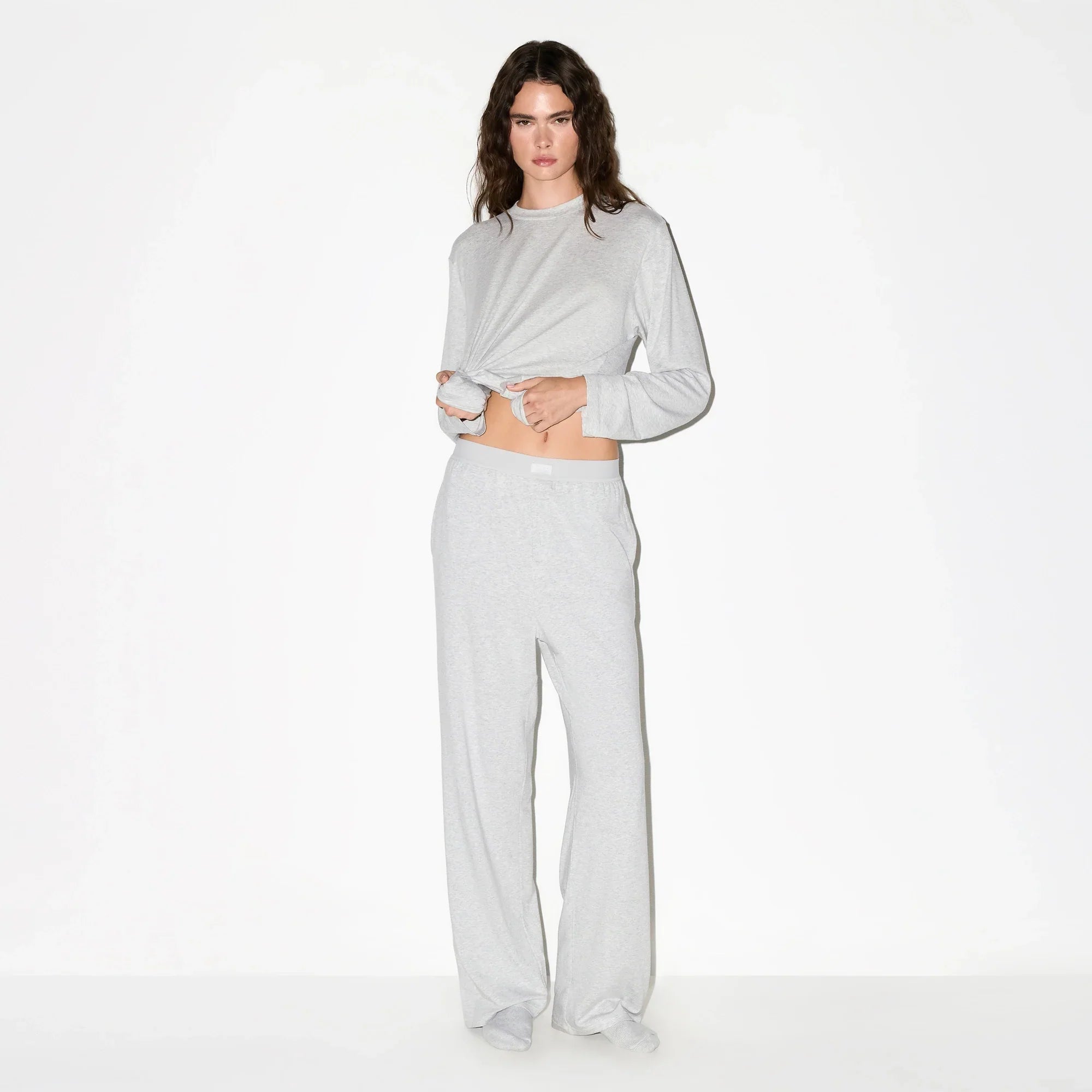SKIMS BOYFRIEND LOOSE PANT | LIGHT HEATHER GREY - Sneaker Türkiye