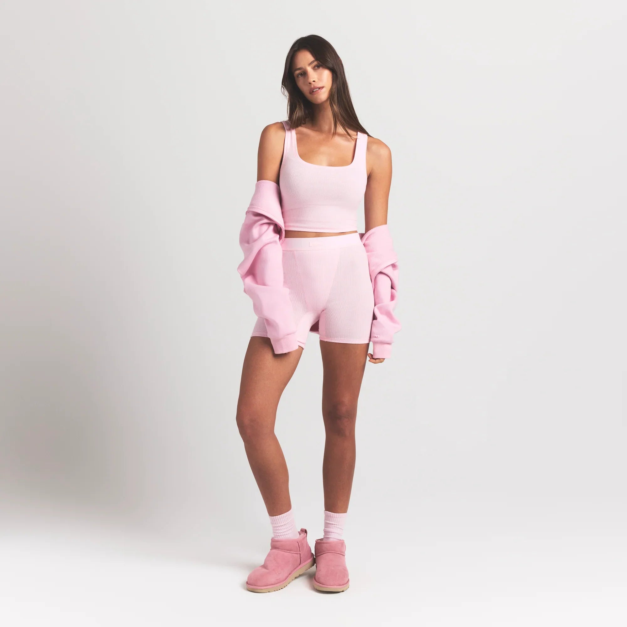 SKIMS COTTON RIB TANK | CHERRY BLOSSOM - Sneaker Türkiye