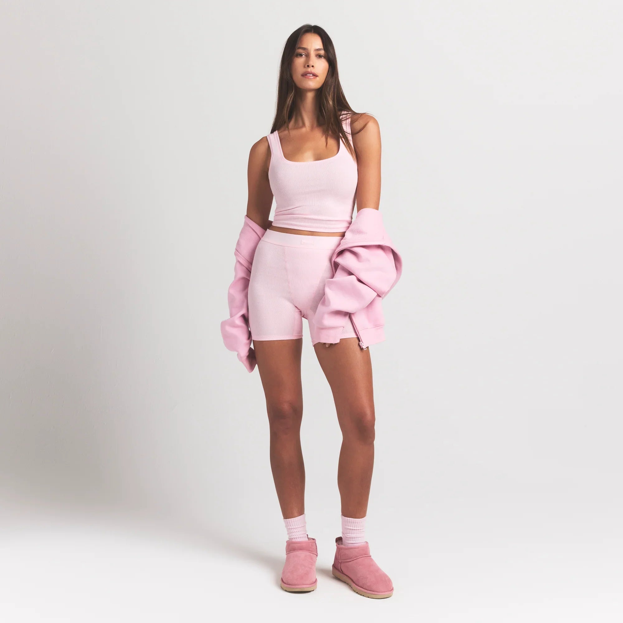 SKIMS COTTON RIB TANK | CHERRY BLOSSOM - Sneaker Türkiye