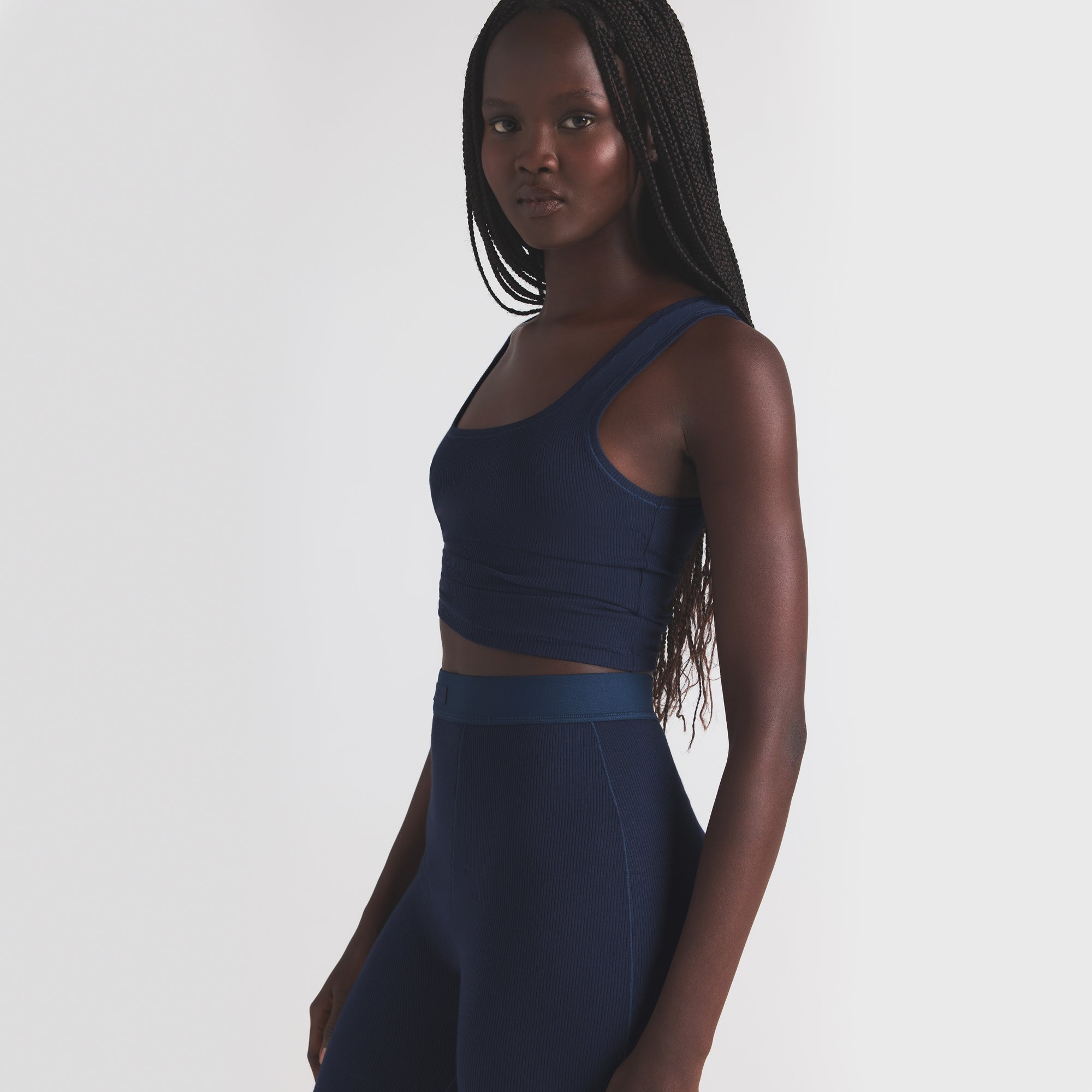 SKIMS COTTON RIB TANK | NAVY - Sneaker Türkiye