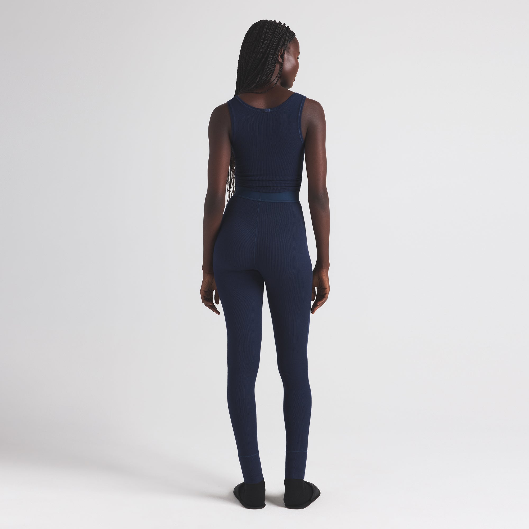 SKIMS COTTON RIB TANK | NAVY - Sneaker Türkiye
