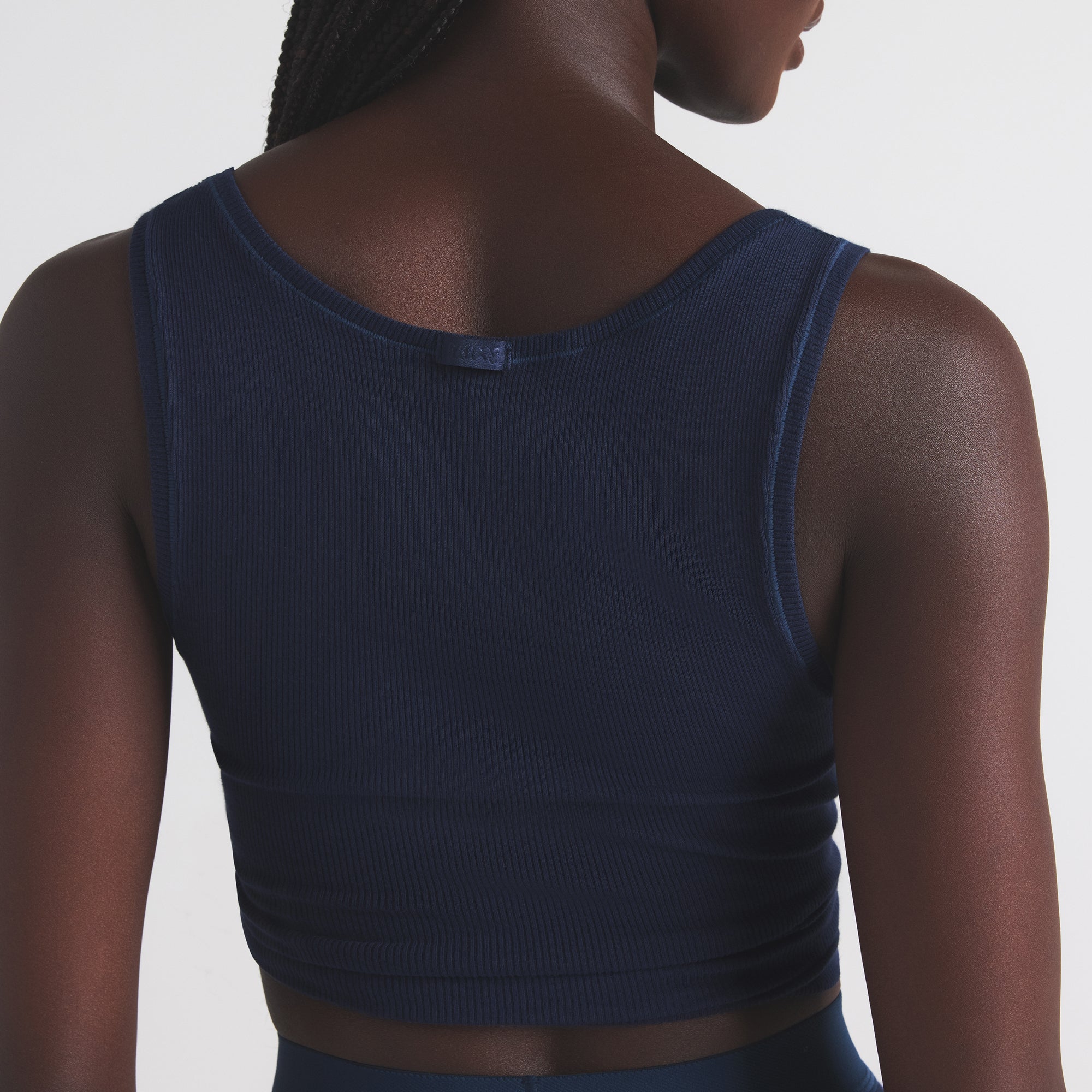 SKIMS COTTON RIB TANK | NAVY - Sneaker Türkiye