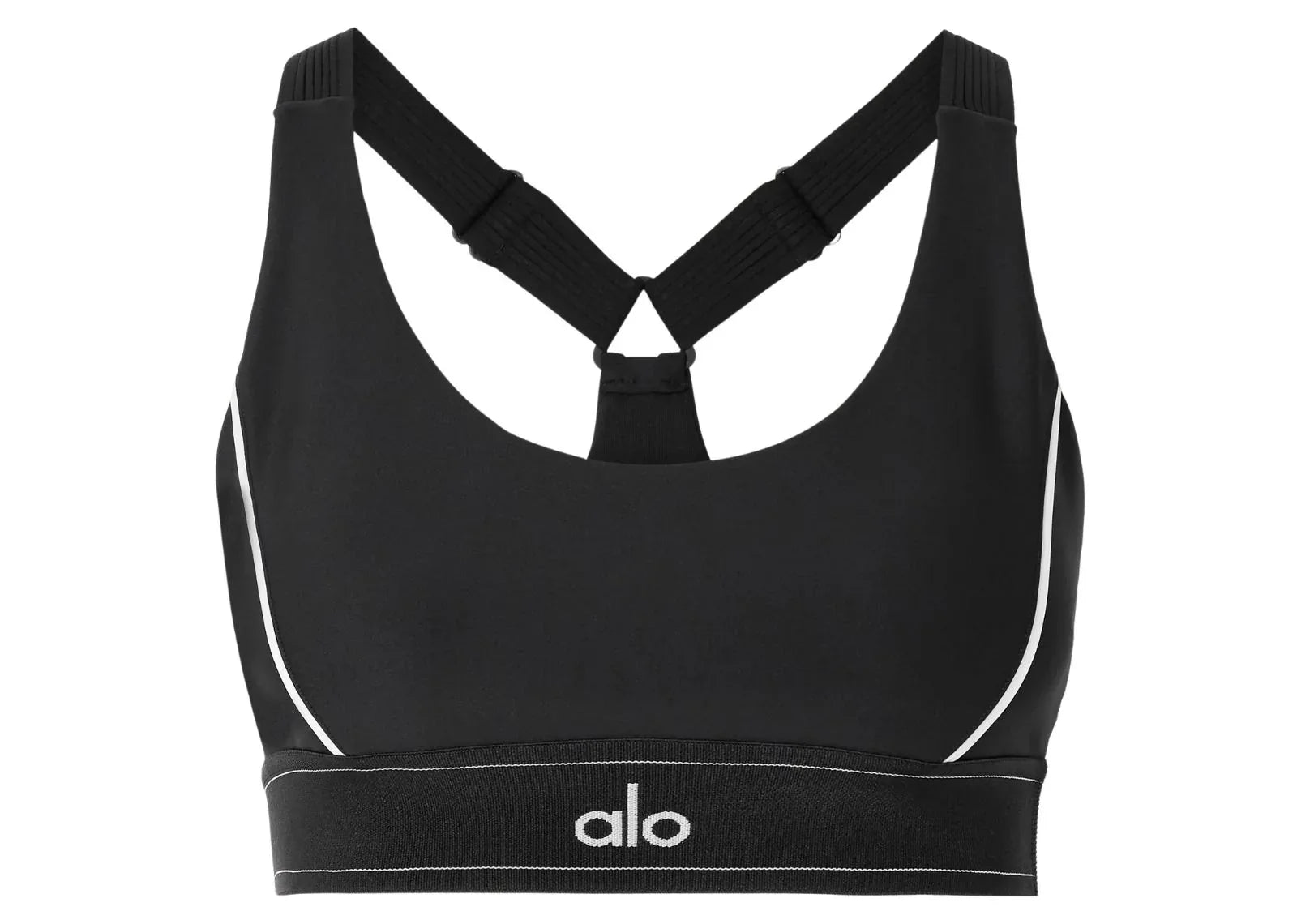 Alo Yoga Airlift Suit Up Sports Bra Black White - Sneaker Türkiye