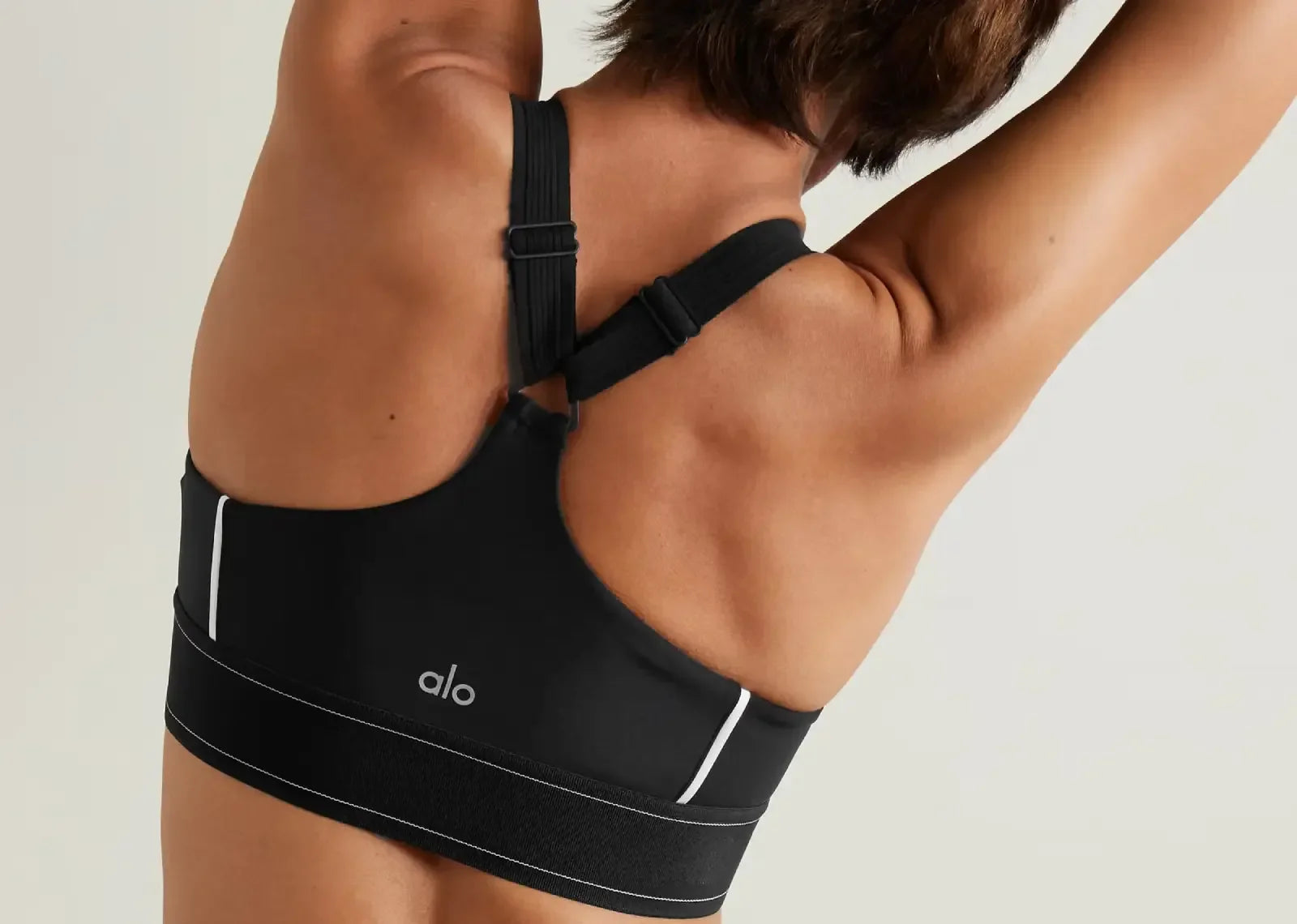 Alo Yoga Airlift Suit Up Sports Bra Black White - Sneaker Türkiye