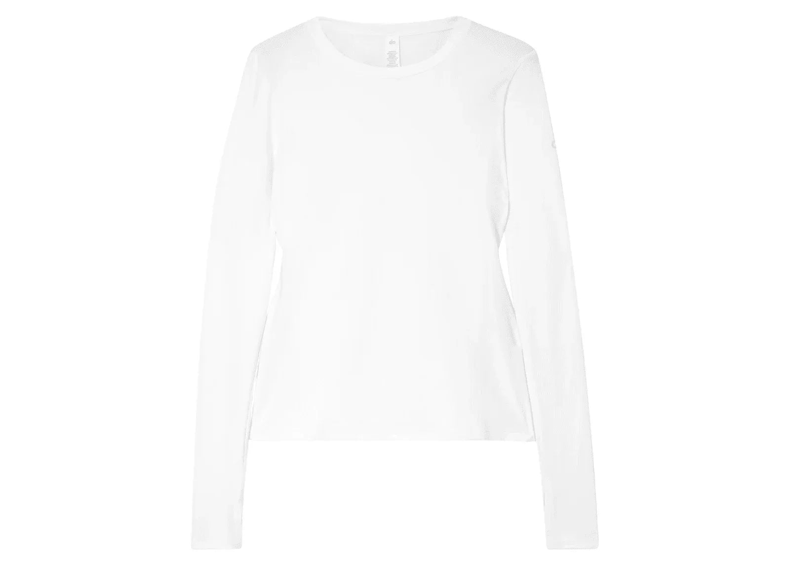 Alo Yoga Alosoft Finesse Long Sleeve White - Sneaker Türkiye