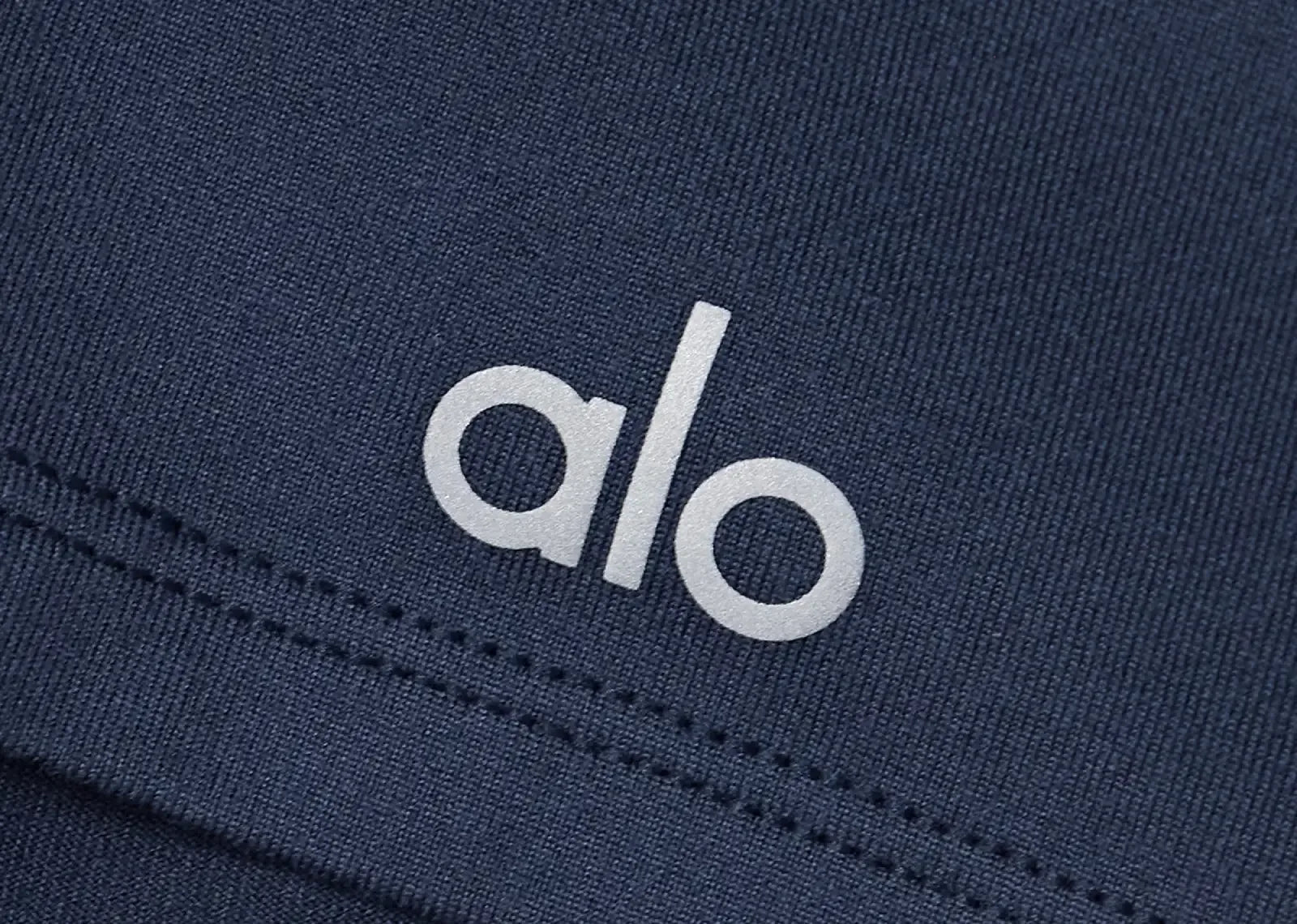 Alo Yoga Finesse Cropped Alosoft Jersey Top Navy - Sneaker Türkiye
