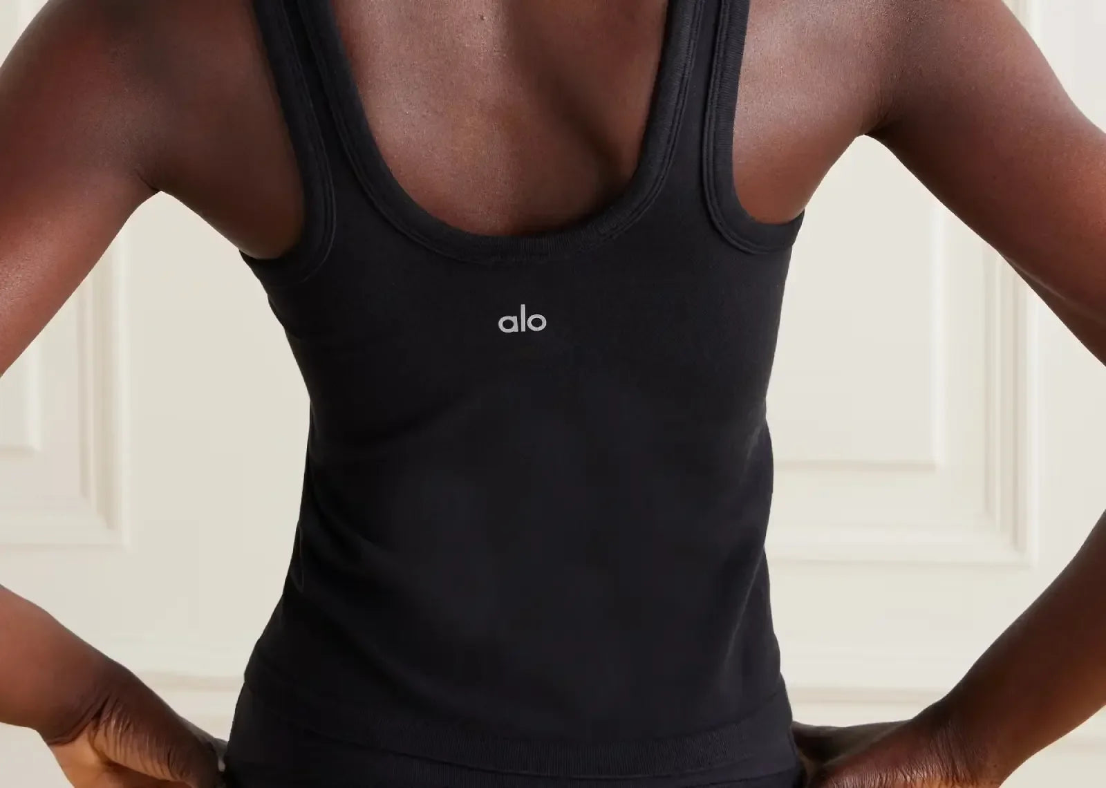 Alo Yoga Seamless Cotton-Blend Tank Top Black - Sneaker Türkiye