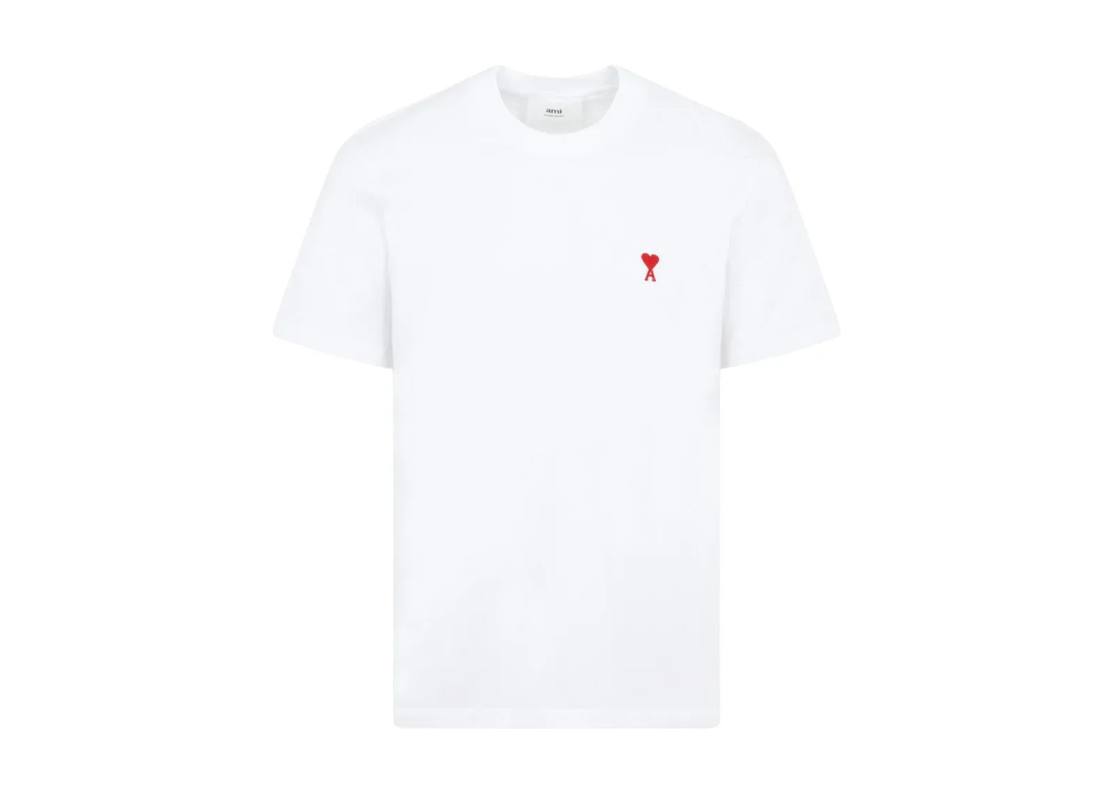 Ami Paris Ami De Coeur Classic Fit T-Shirt White/Red - Sneaker Türkiye