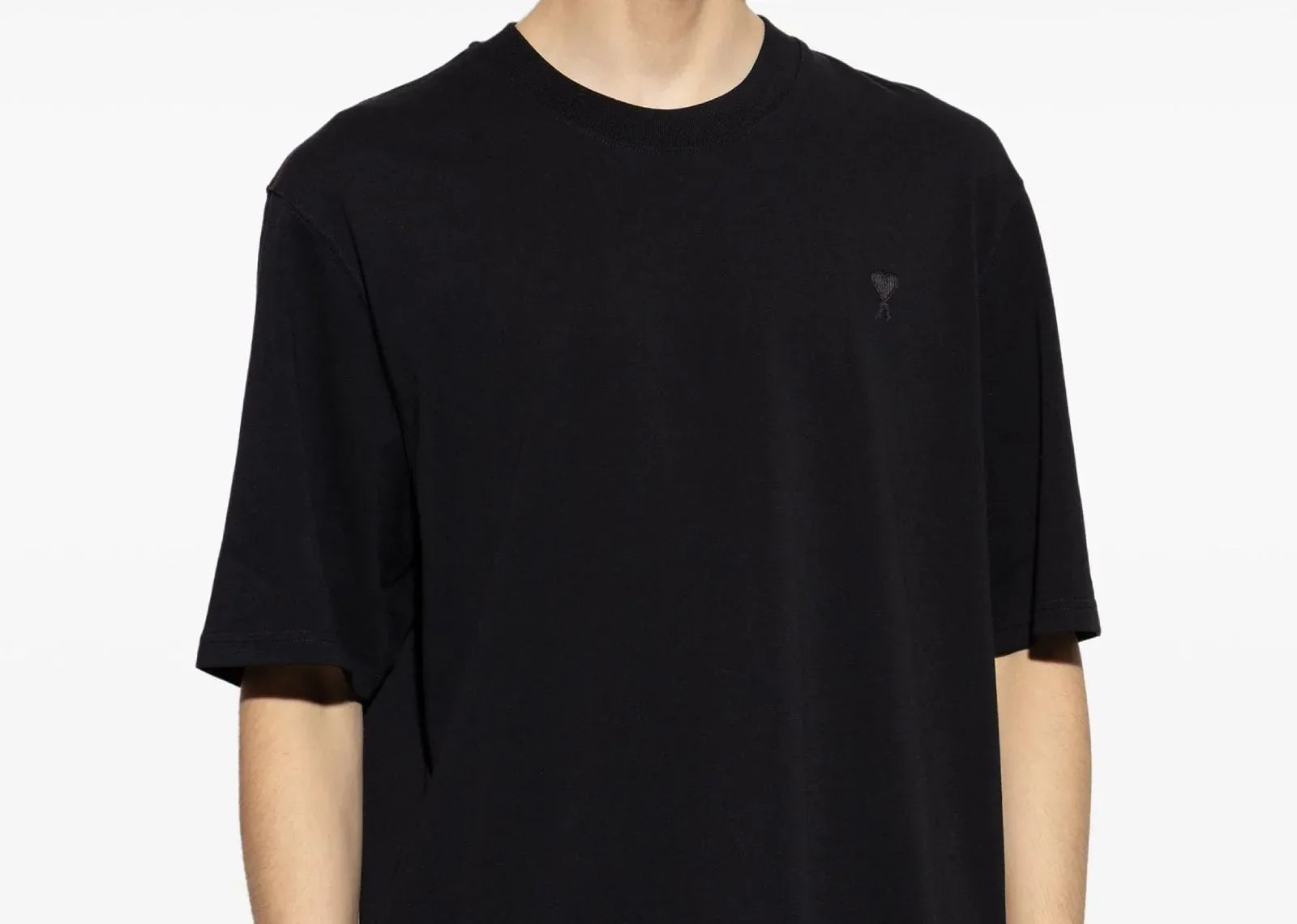 Ami Paris Ami De Coeur Crew Neck T-Shirt Black - Sneaker Türkiye