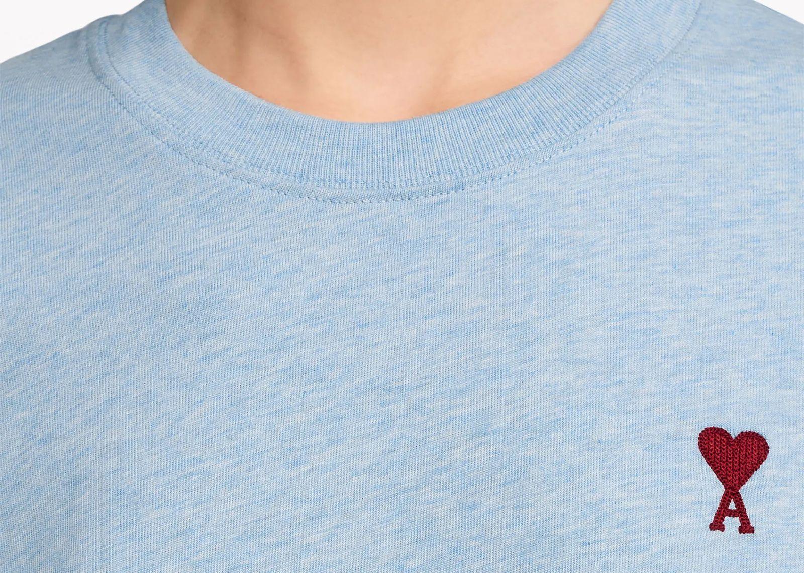 Ami Paris Ami De Coeur T-Shirt Light Blue - Sneaker Türkiye
