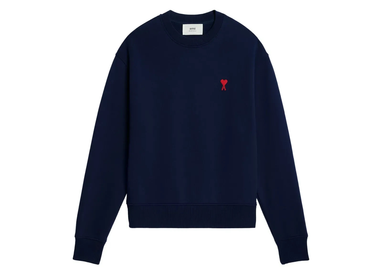 Ami Paris Ami De Coeur Cotton Sweatshirt Blue - Sneaker Türkiye