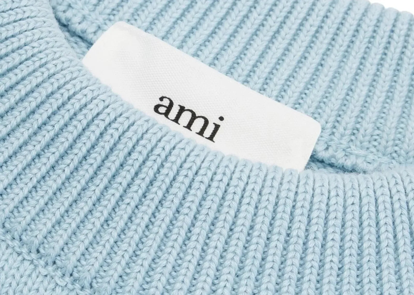 Ami Paris Ami De Coeur Embroidered Sweater Light Blue - Sneaker Türkiye
