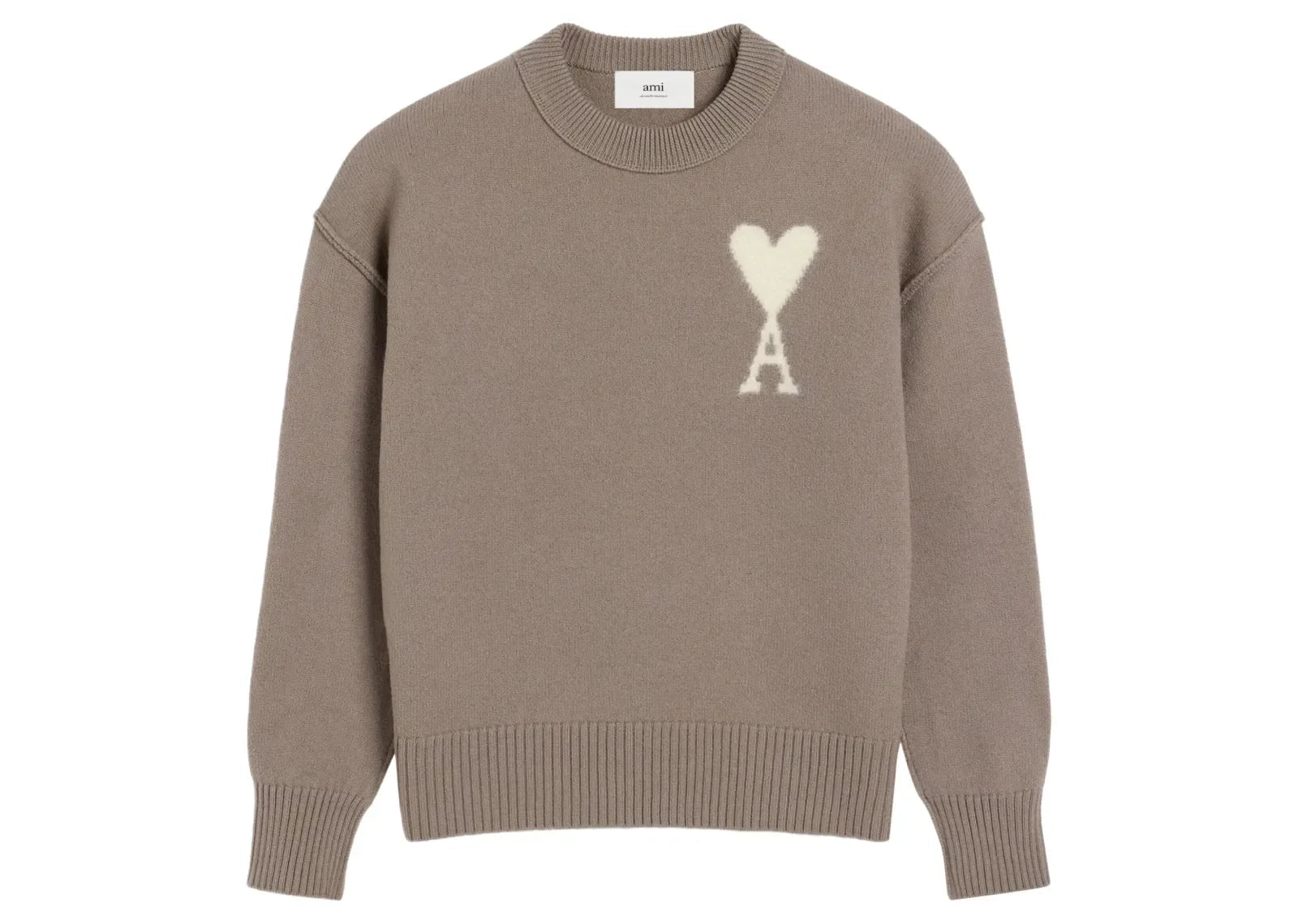 Ami Paris Ami De Coeur Sweater Ash Grey - Sneaker Türkiye