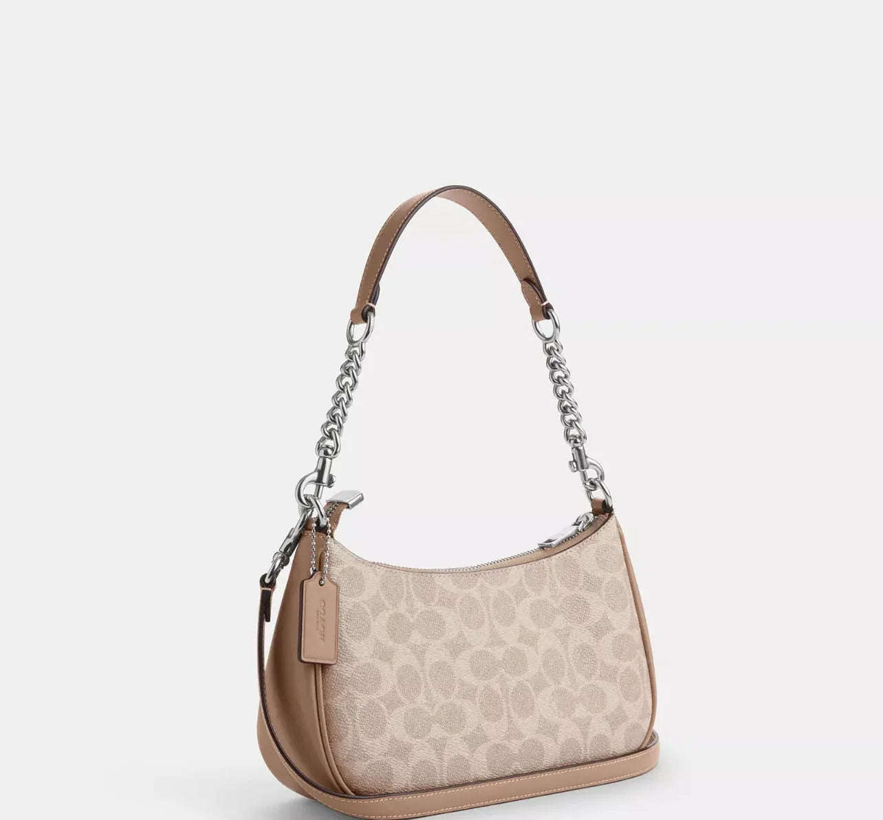 Coach Teri Shoulder Bag In Signature – Silver - Sneaker Türkiye