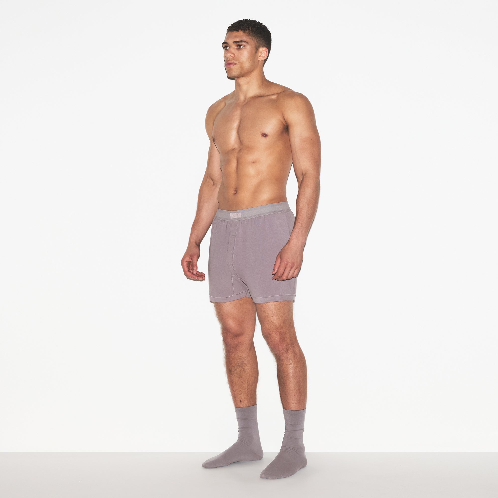 SKIMS COTTON MENS KNIT BOXER | ZINC - Sneaker Türkiye