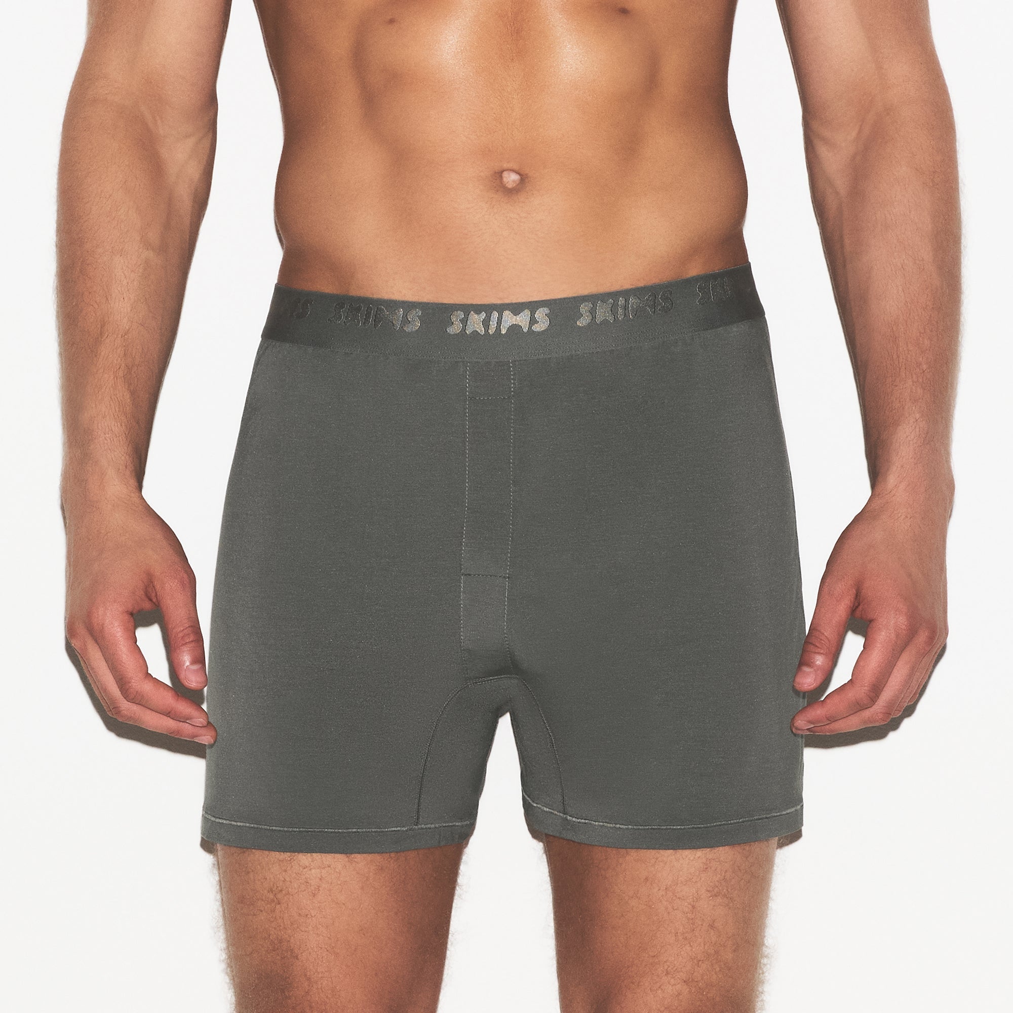 SKIMS STRETCH MENS KNIT BOXER 3-PACK | GUNMETAL MULTI - Sneaker Türkiye