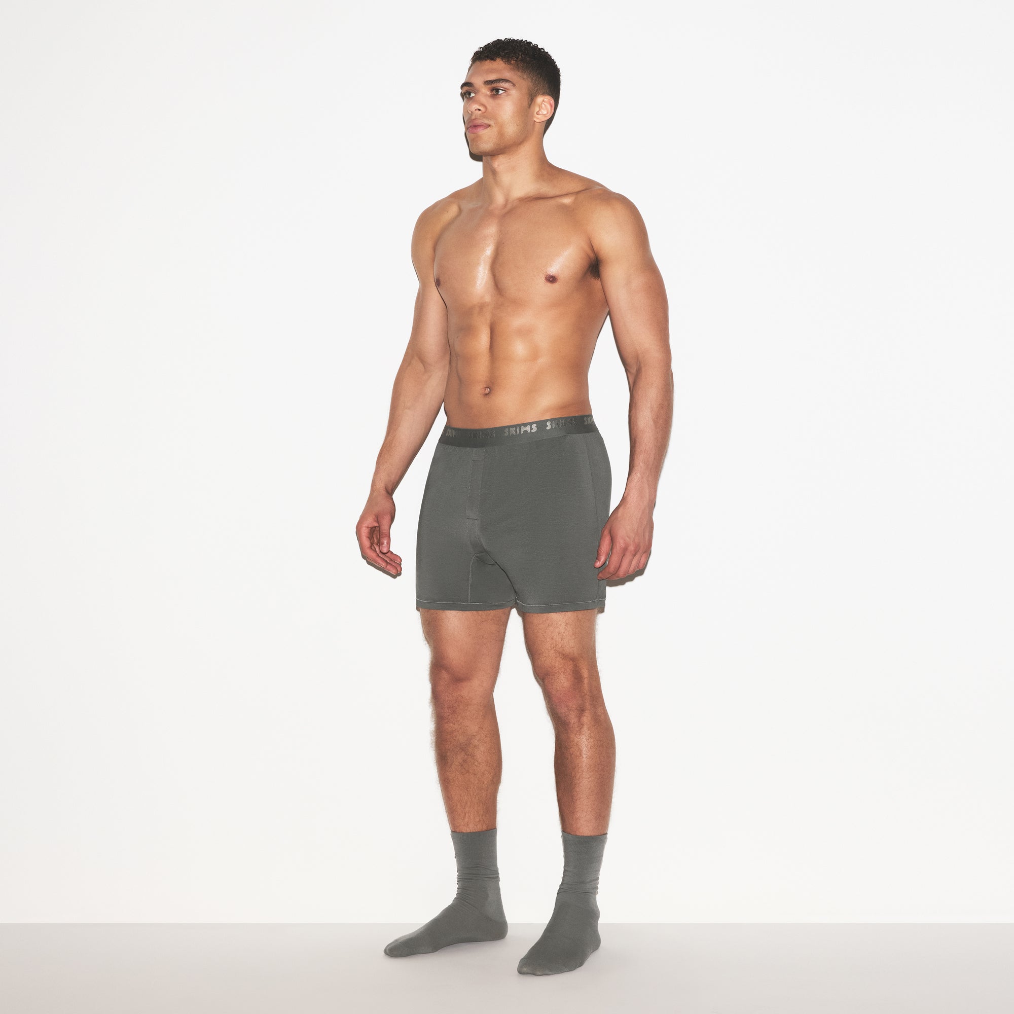 SKIMS STRETCH MENS KNIT BOXER 3-PACK | GUNMETAL MULTI - Sneaker Türkiye