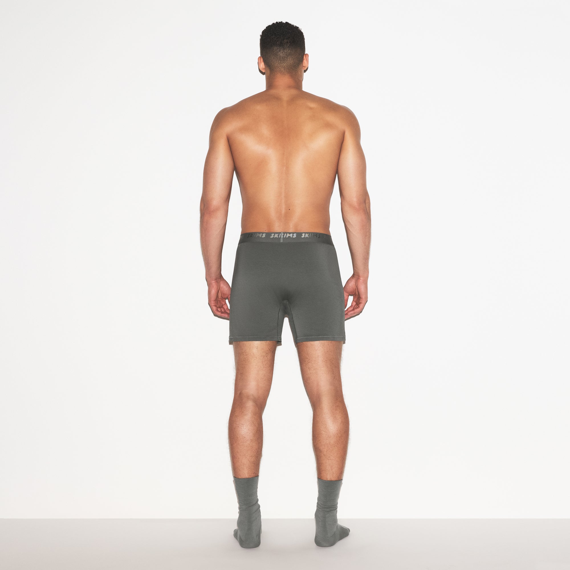 SKIMS STRETCH MENS KNIT BOXER 3-PACK | GUNMETAL MULTI - Sneaker Türkiye