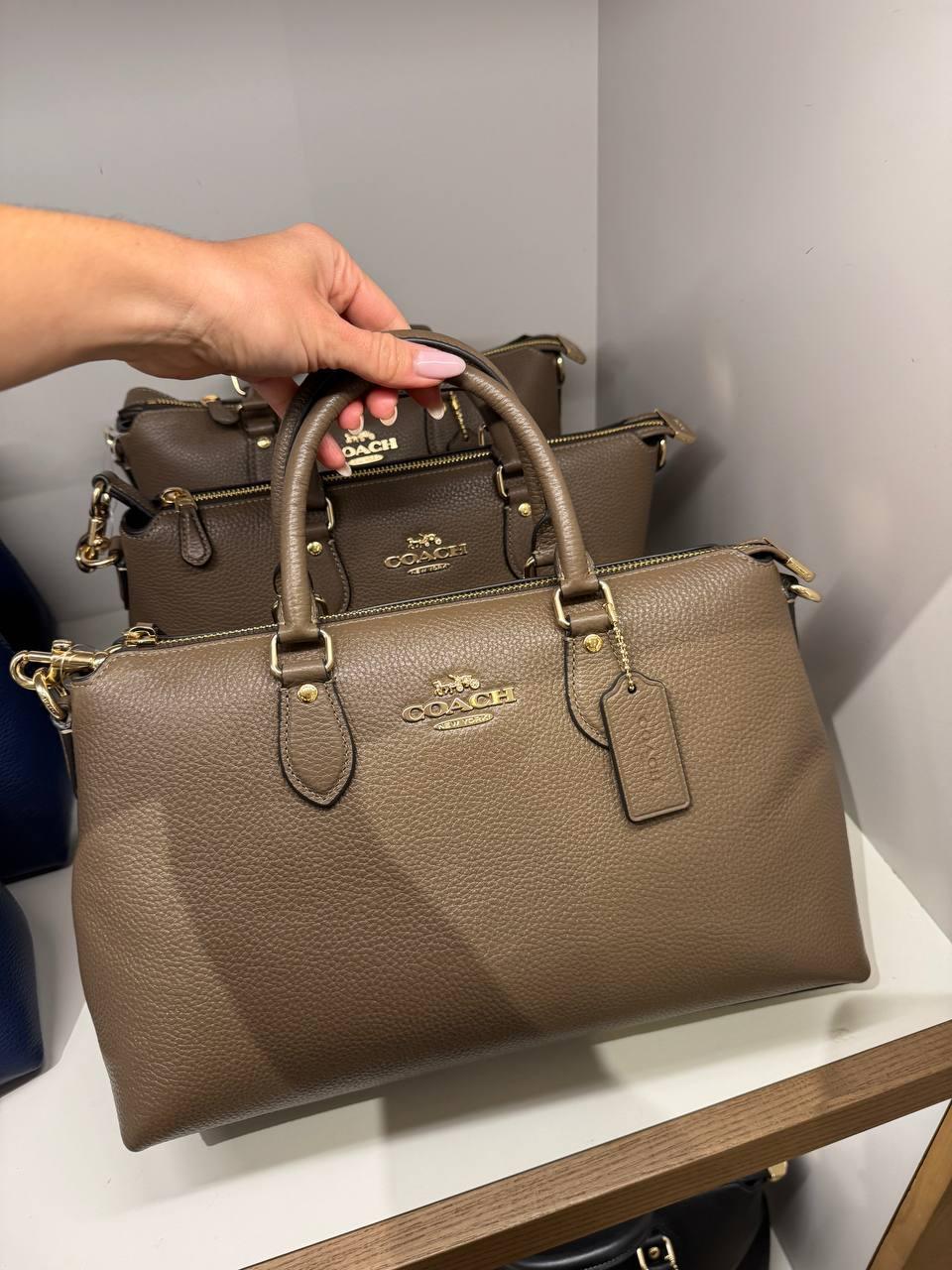 Coach Georgia Satchel Bag – Gold/Dark Stone - Sneaker Türkiye