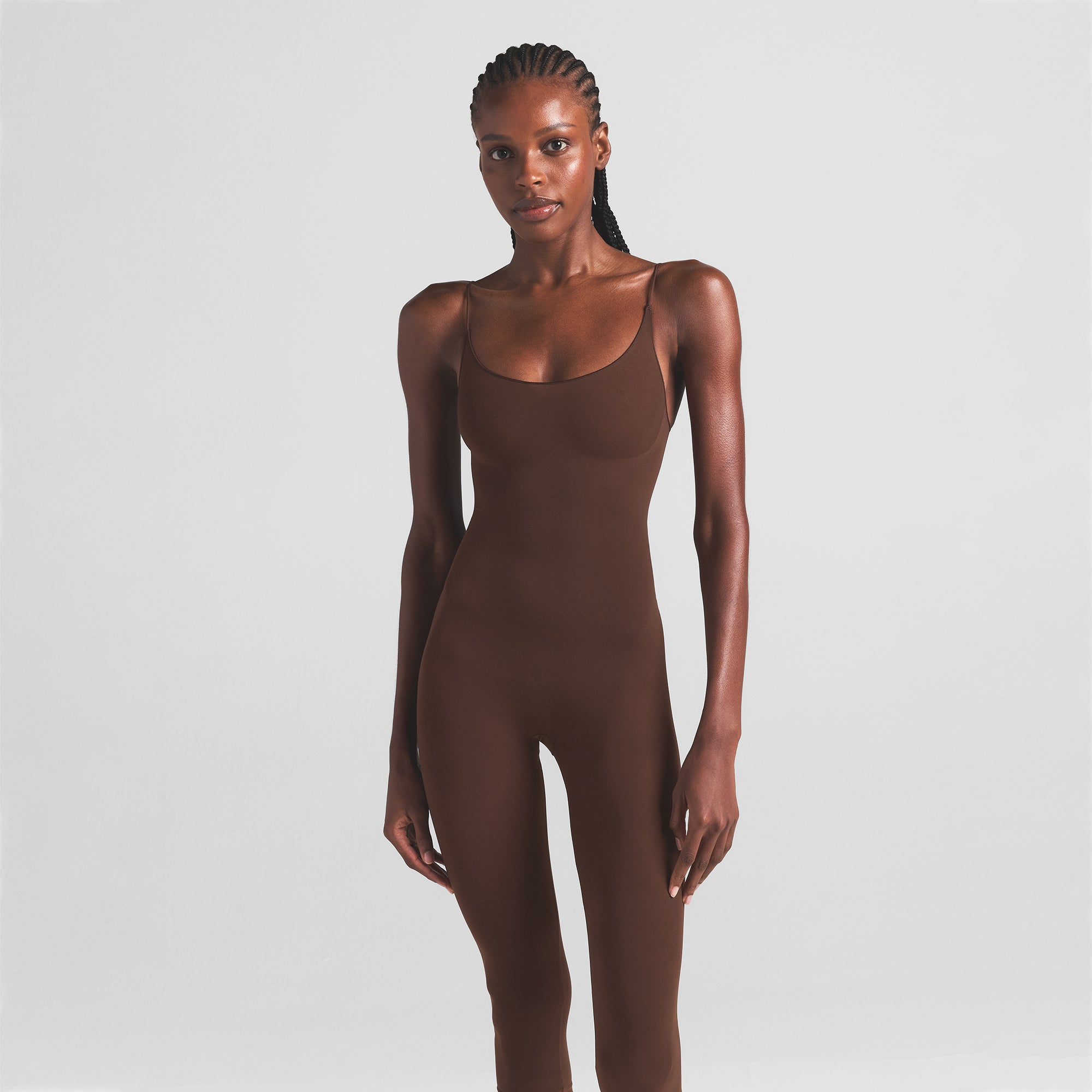 SKIMS SHEER SEAMLESS CATSUIT | COCOA - Sneaker Türkiye