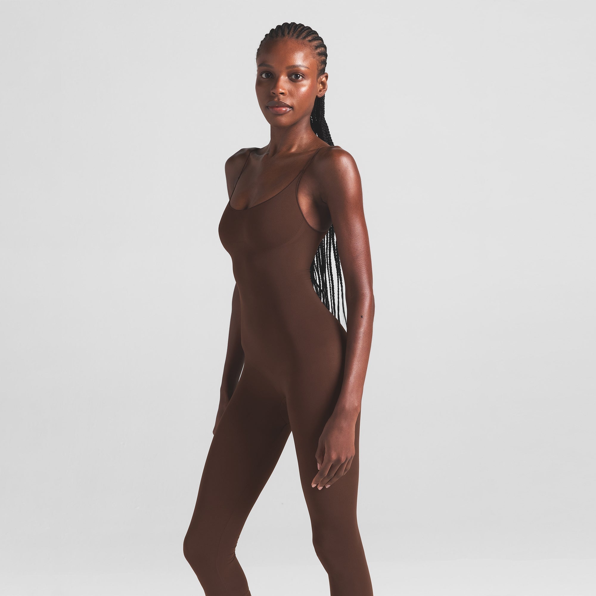 SKIMS SHEER SEAMLESS CATSUIT | COCOA - Sneaker Türkiye