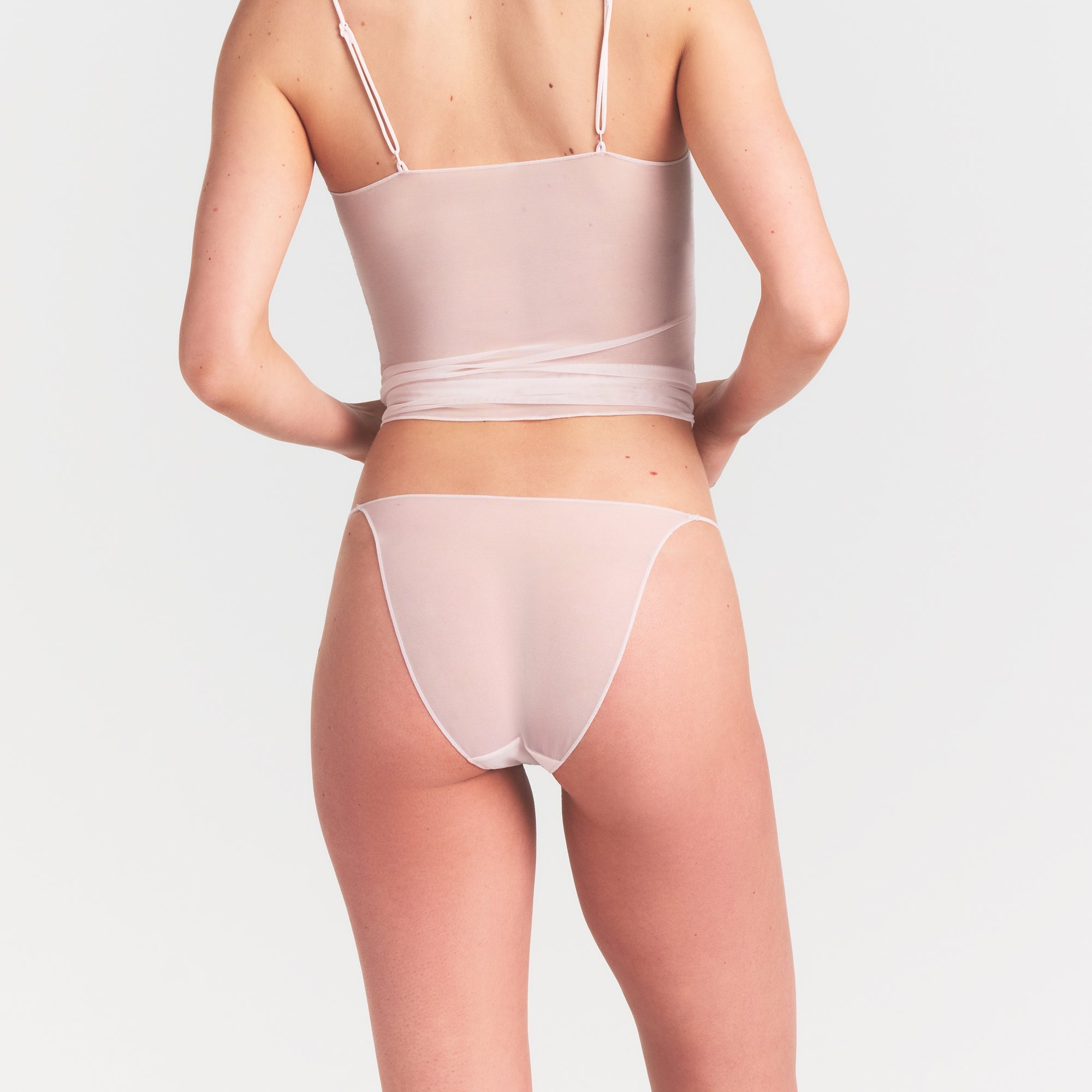 SKIMS ULTRA FINE MESH STRING BIKINI | BARELY PINK - Sneaker Türkiye