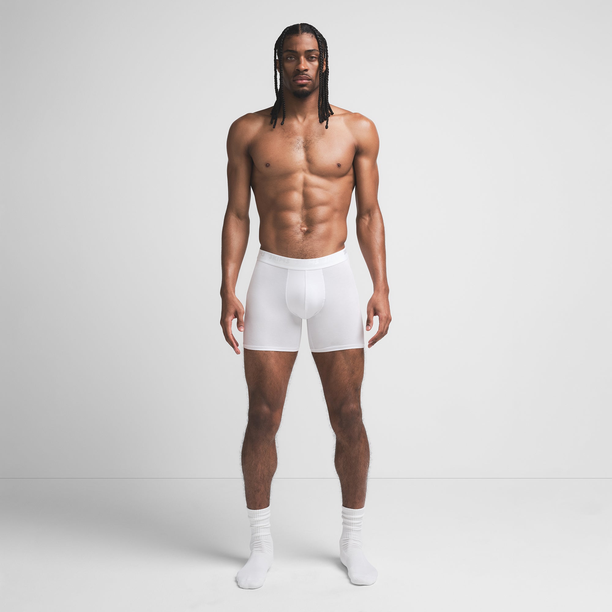 SKIMS STRETCH MENS 5″ BOXER BRIEF | CHALK - Sneaker Türkiye