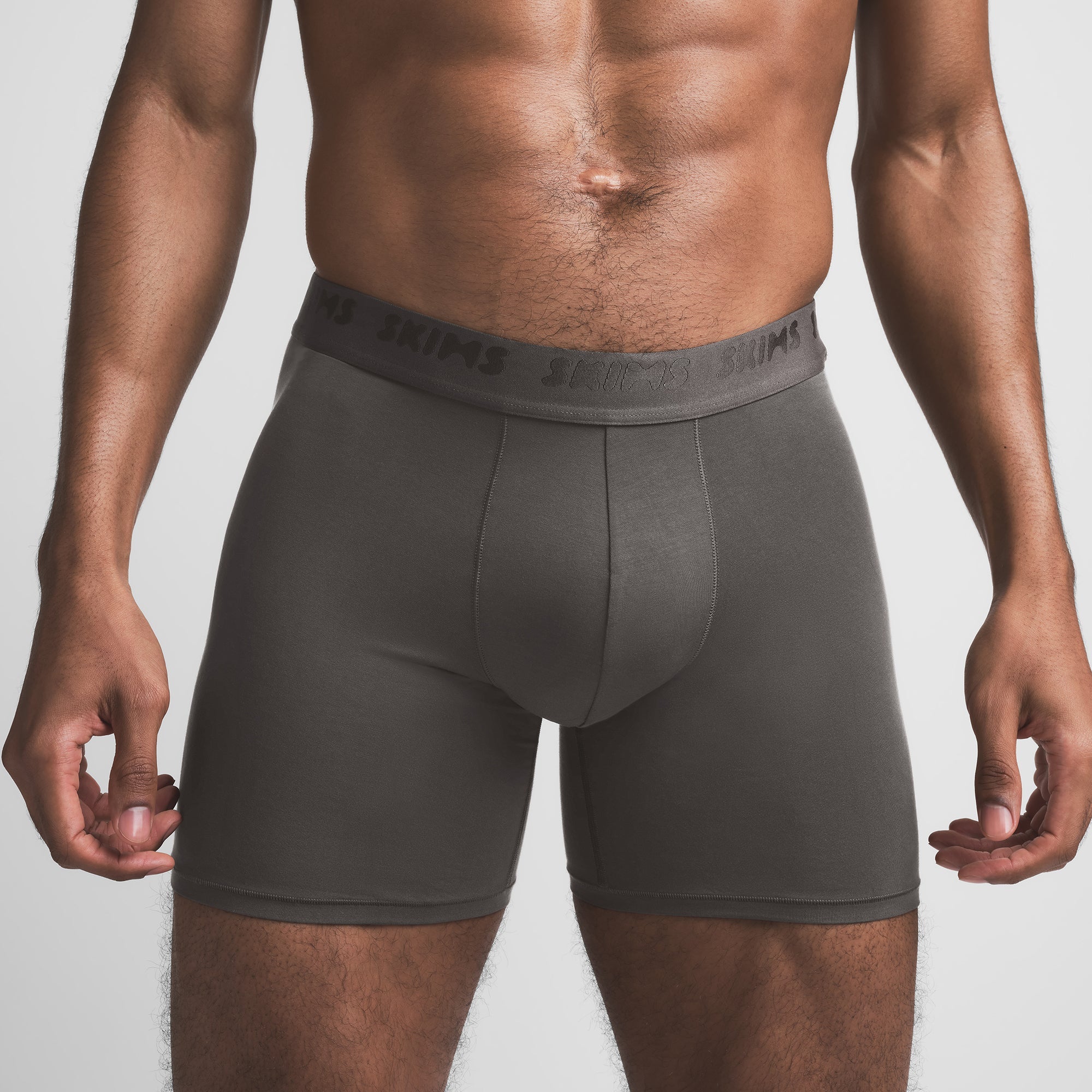 SKIMS STRETCH MENS 5″ BOXER BRIEF | GUNMETAL - Sneaker Türkiye
